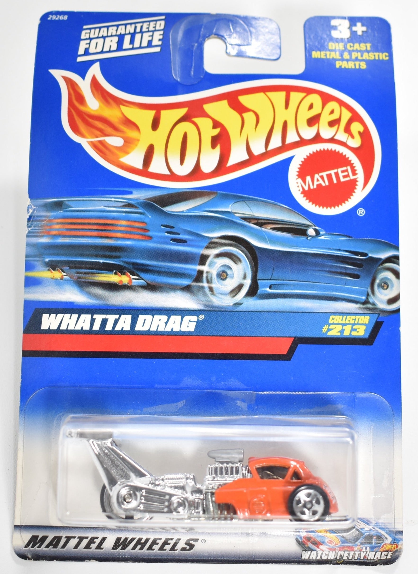 Hot Wheels die cast car Whatta Drag 213 Orange 1999