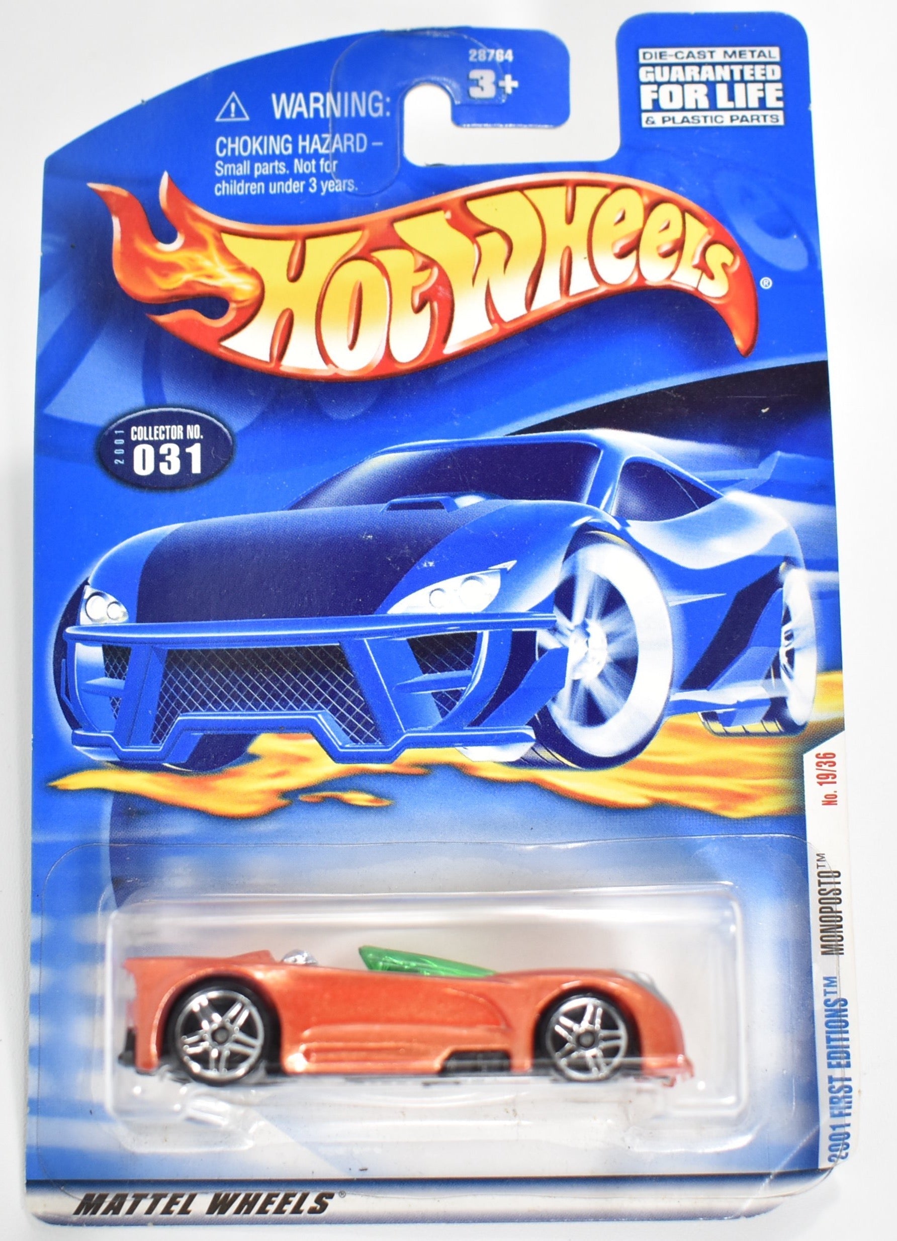 Hot Wheels car 031 2001 First Edtions Nonestop 19 Mattel Die Cast Car