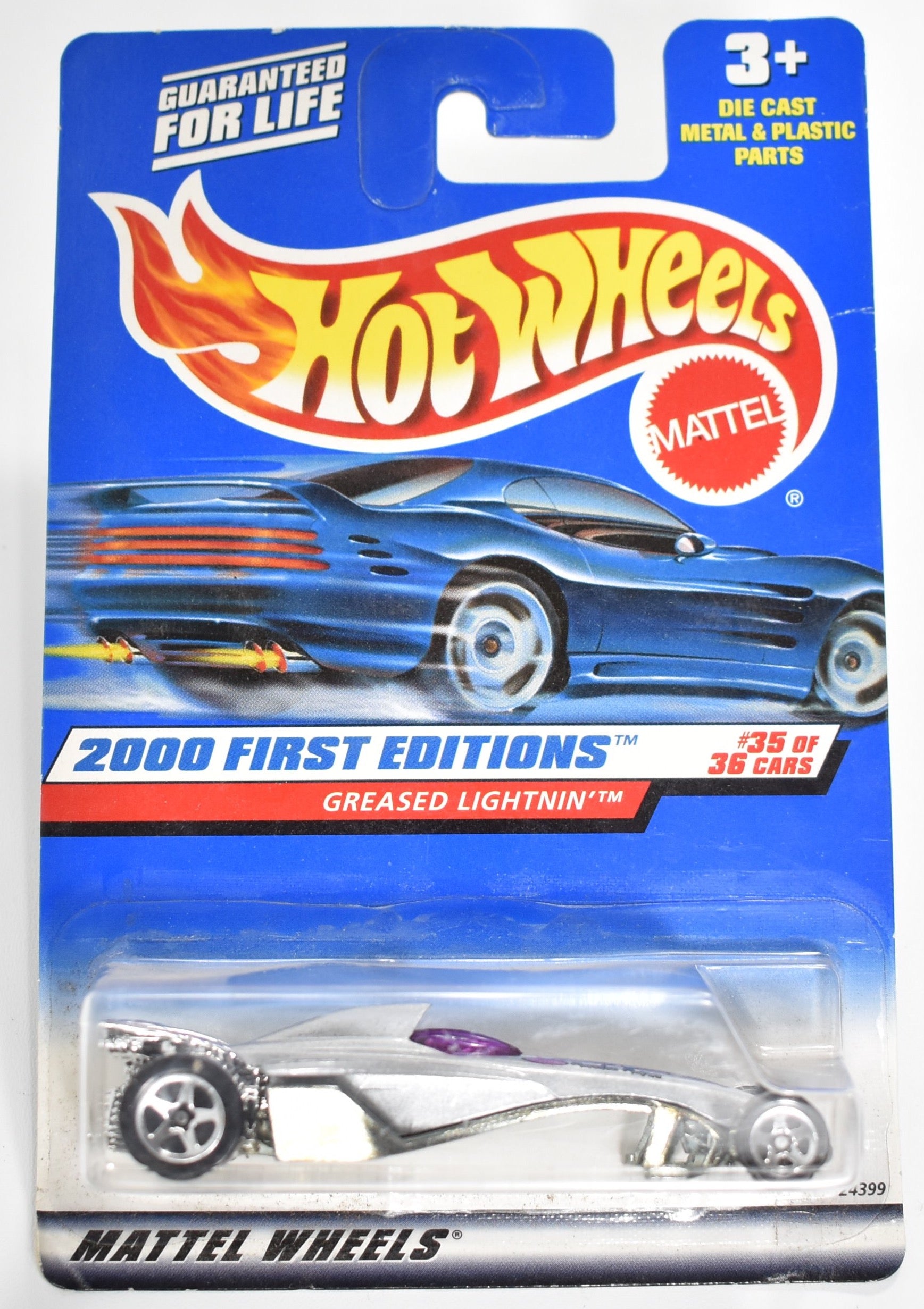 Hot Wheels die cast car Greased Lightnin 35 of 36 - 095