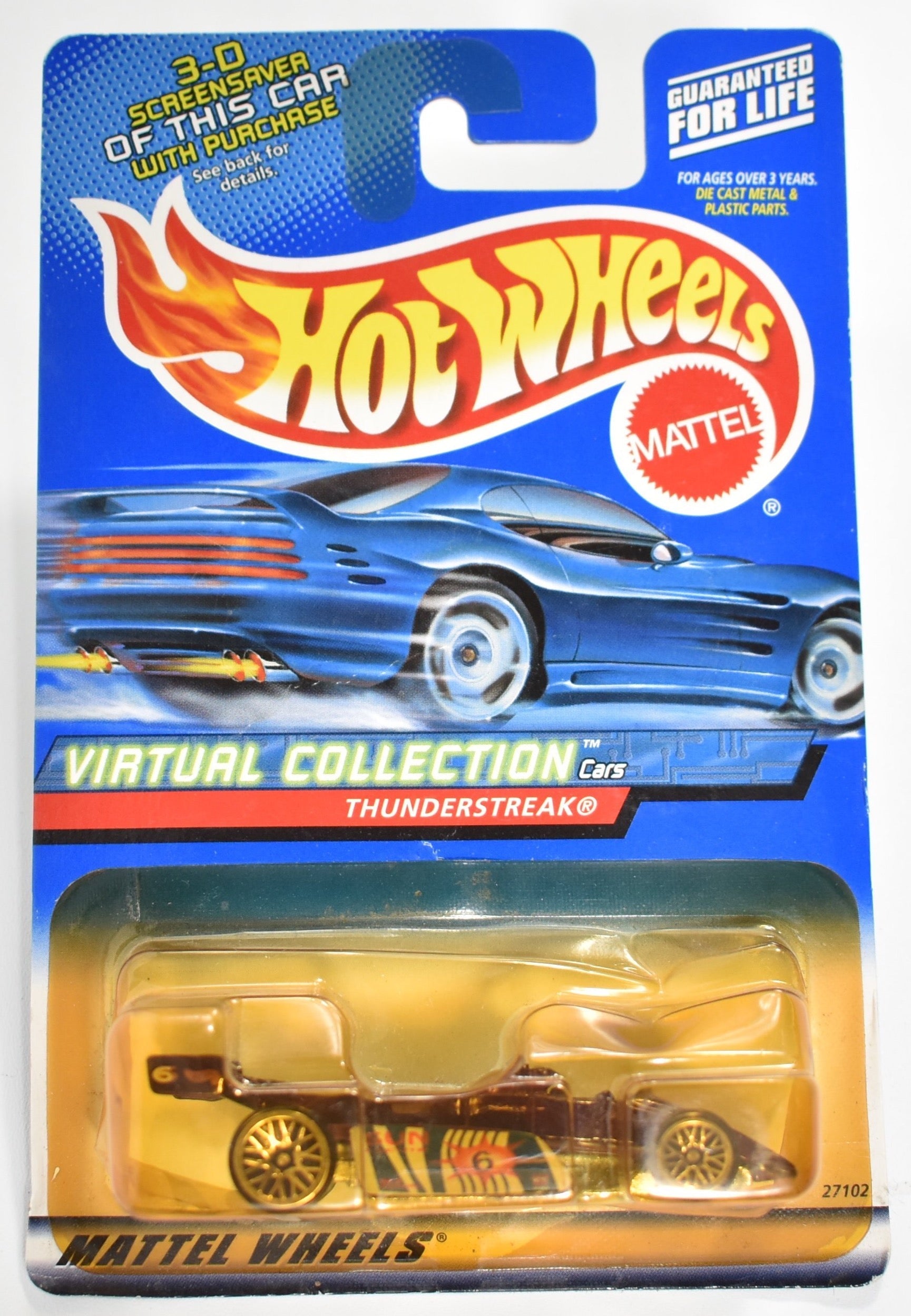 Hot Wheels die cast car Thunder streak Virtual Collection