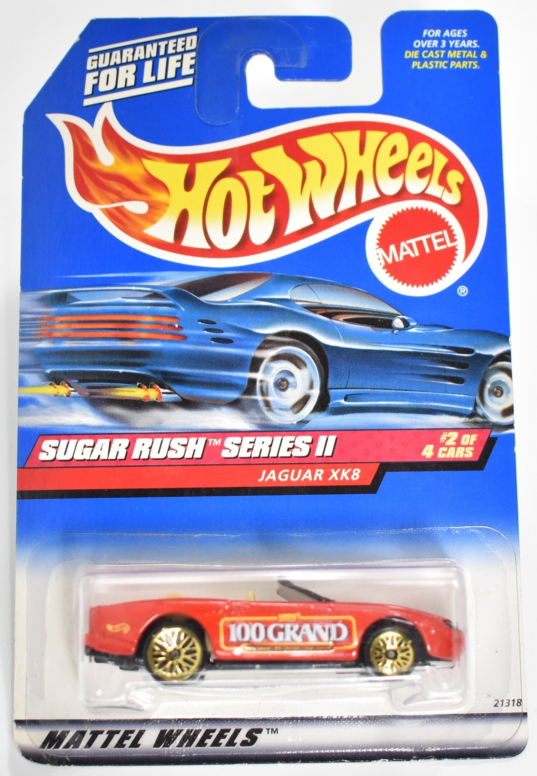 Hot Wheels die cast car Sugar Rush Series 2 Jaguar XK8 2 of 4