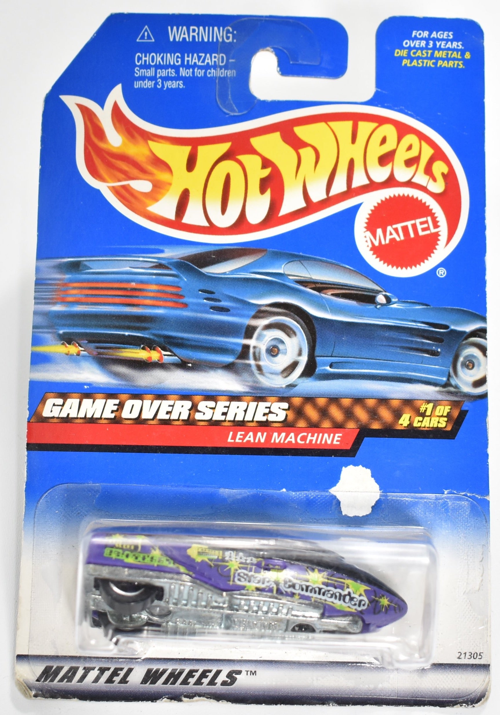 Hot Wheels die cast car Game Over Series Lean Machine 1 of 4 Cars