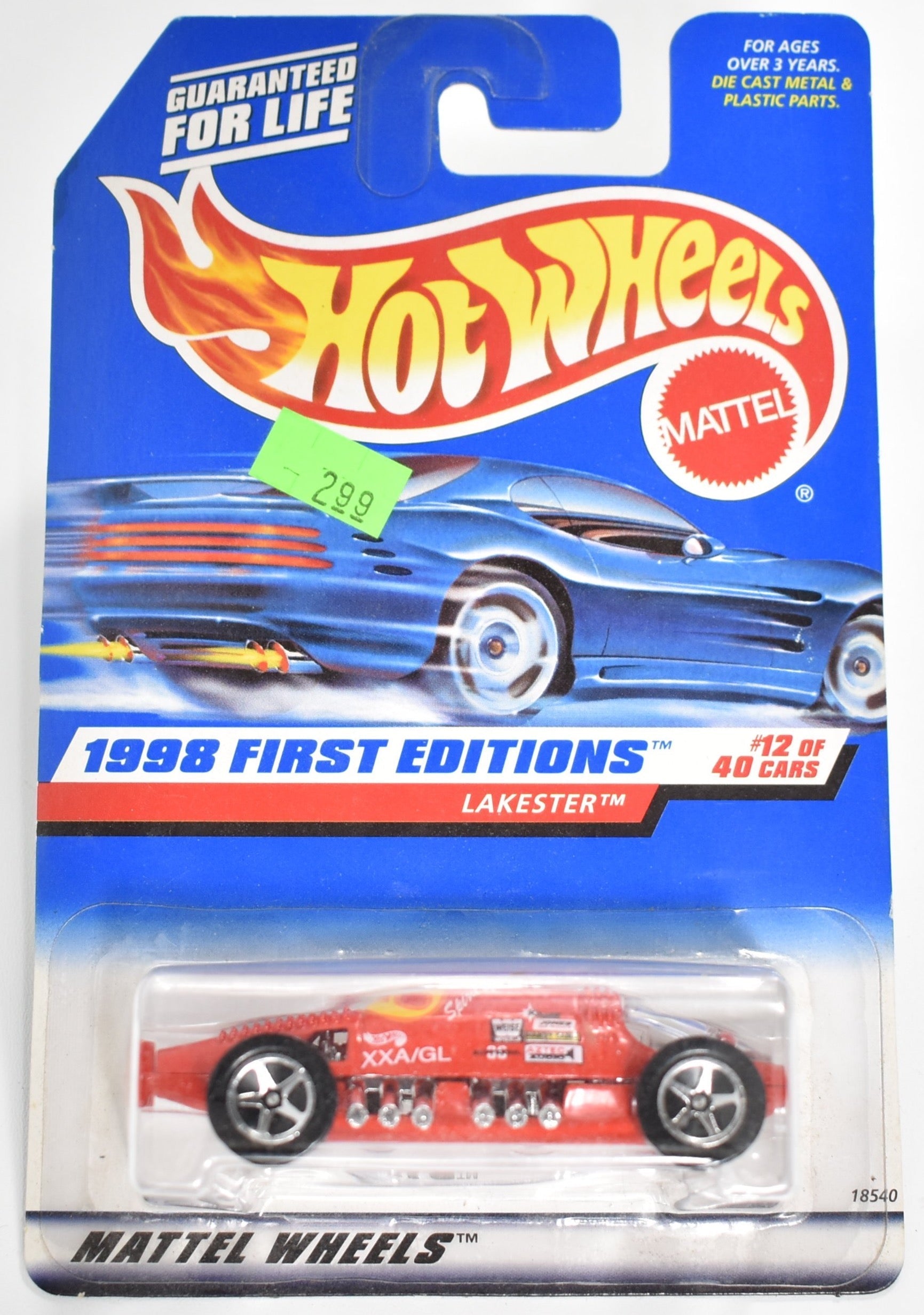 Hot Wheels die cast car 1998 First Editions Lakester Mattel 647