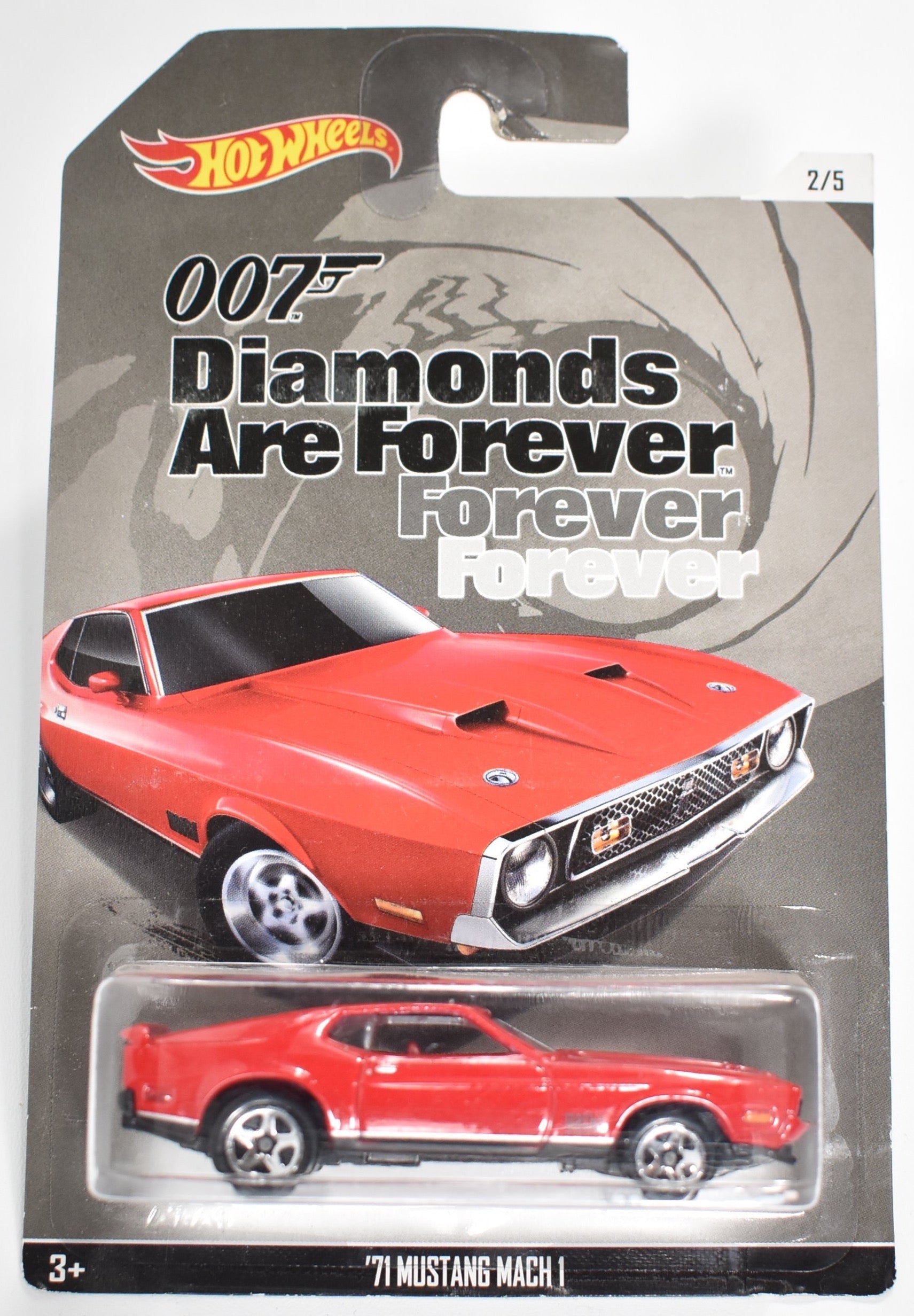 Hot Wheels diecast car 007 Diamonds Are Forever Forever Forever 71 Mustang Mach