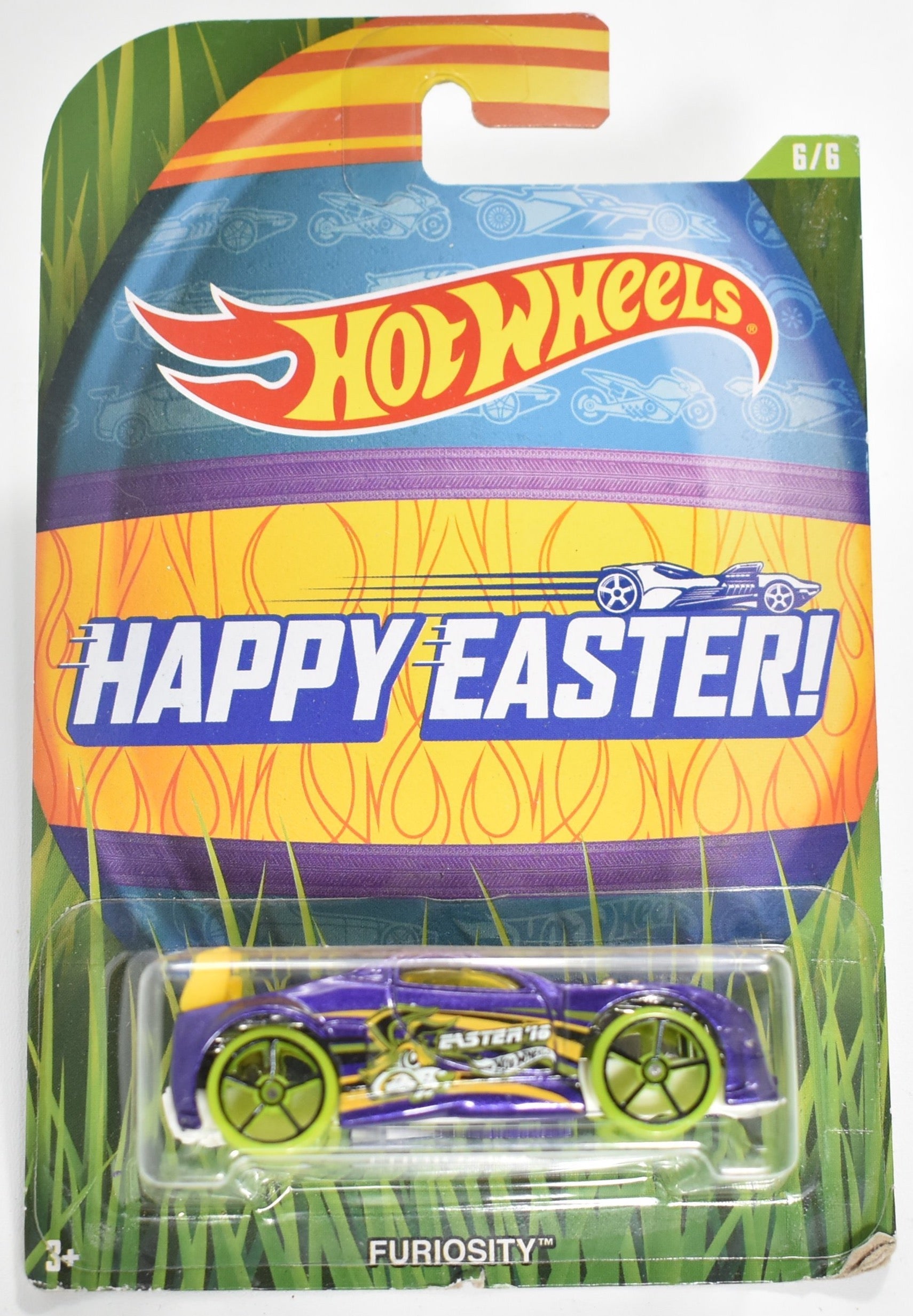 Hot Wheels diecast car Furiosity 6 of 6 Happy Easter