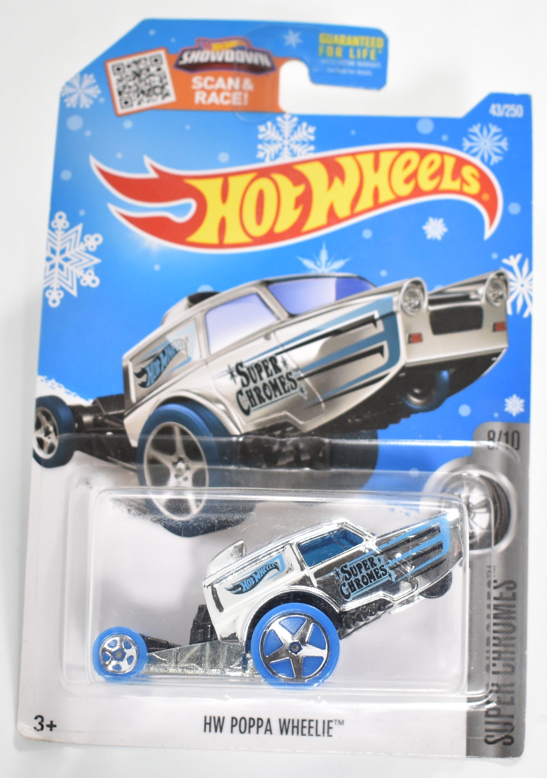 Hot Wheels car HW Poppa Wheelie Christmas Special Super Chromes 9 of 10