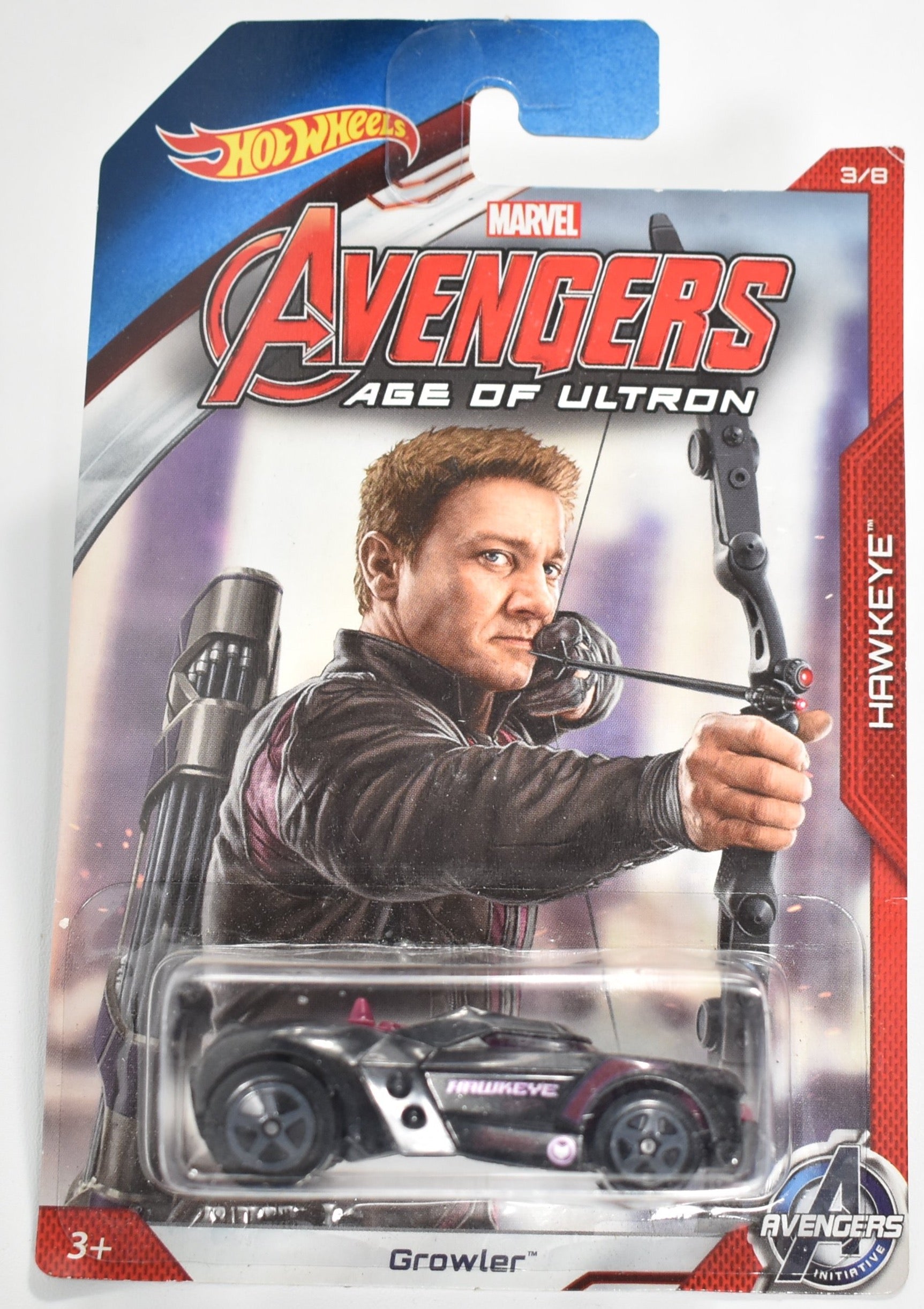 Hot Wheels die cast car Growler Avengers Age of Ultron 3 of 8 Hawkeye Marvel