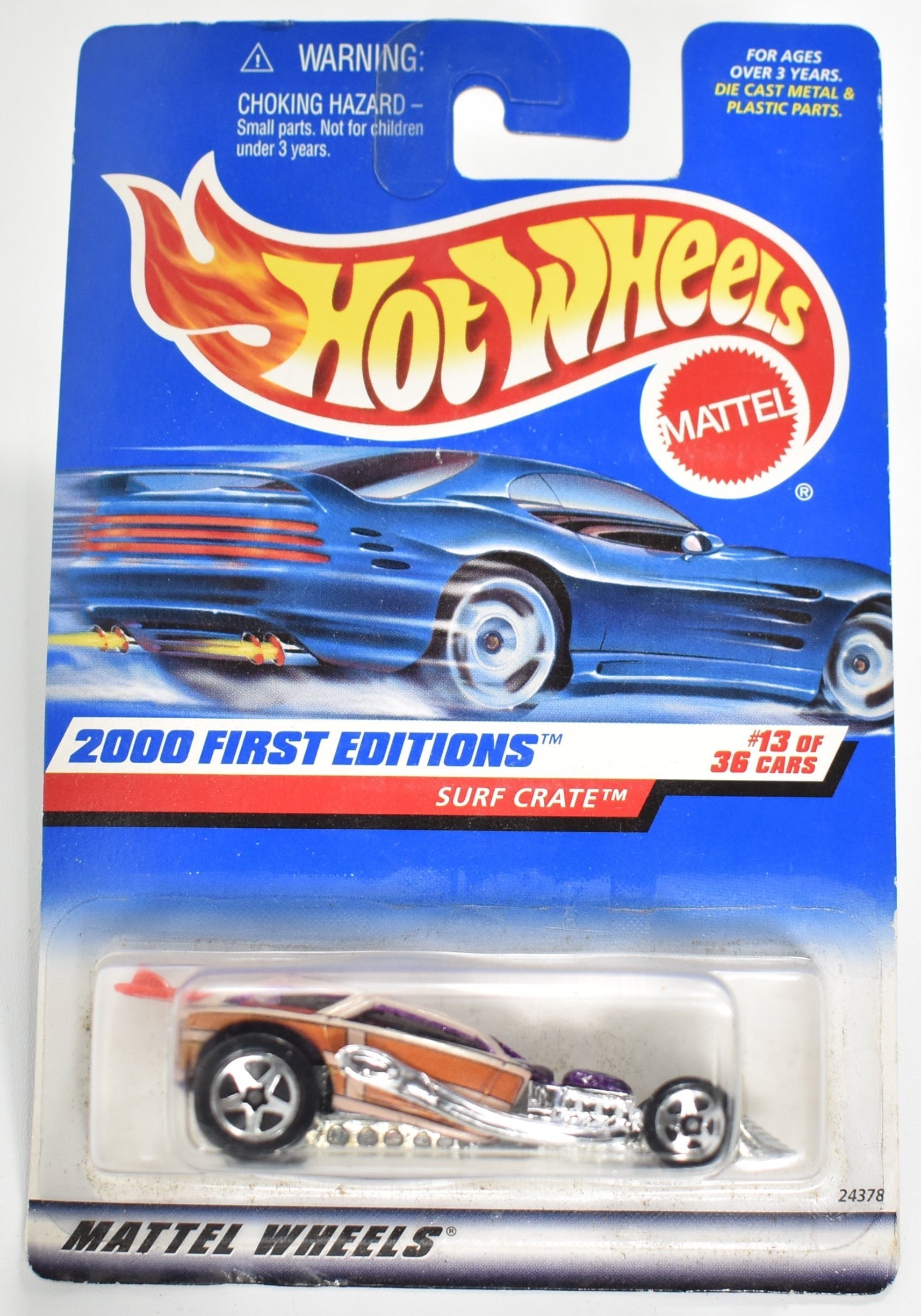 Hot Wheels diecast car Surf Crate 13 of 36 2000 First Editions Surf Crate