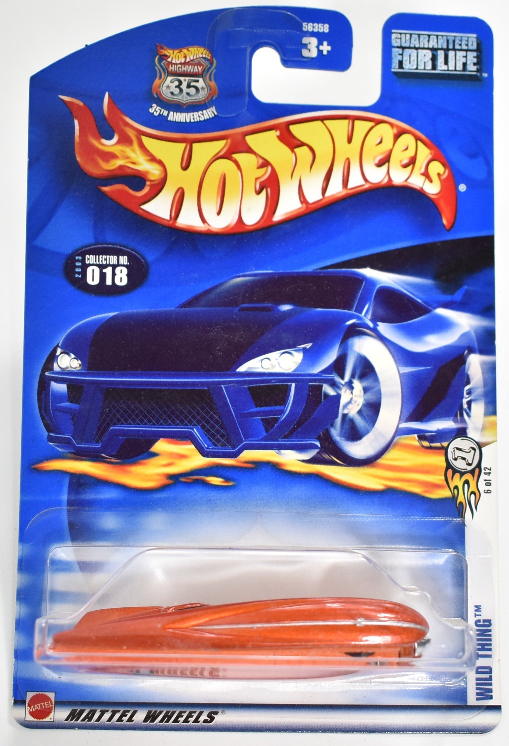 Hot Wheels car 018 Wild Thing 6 of 42 Die Cast Mattel Car