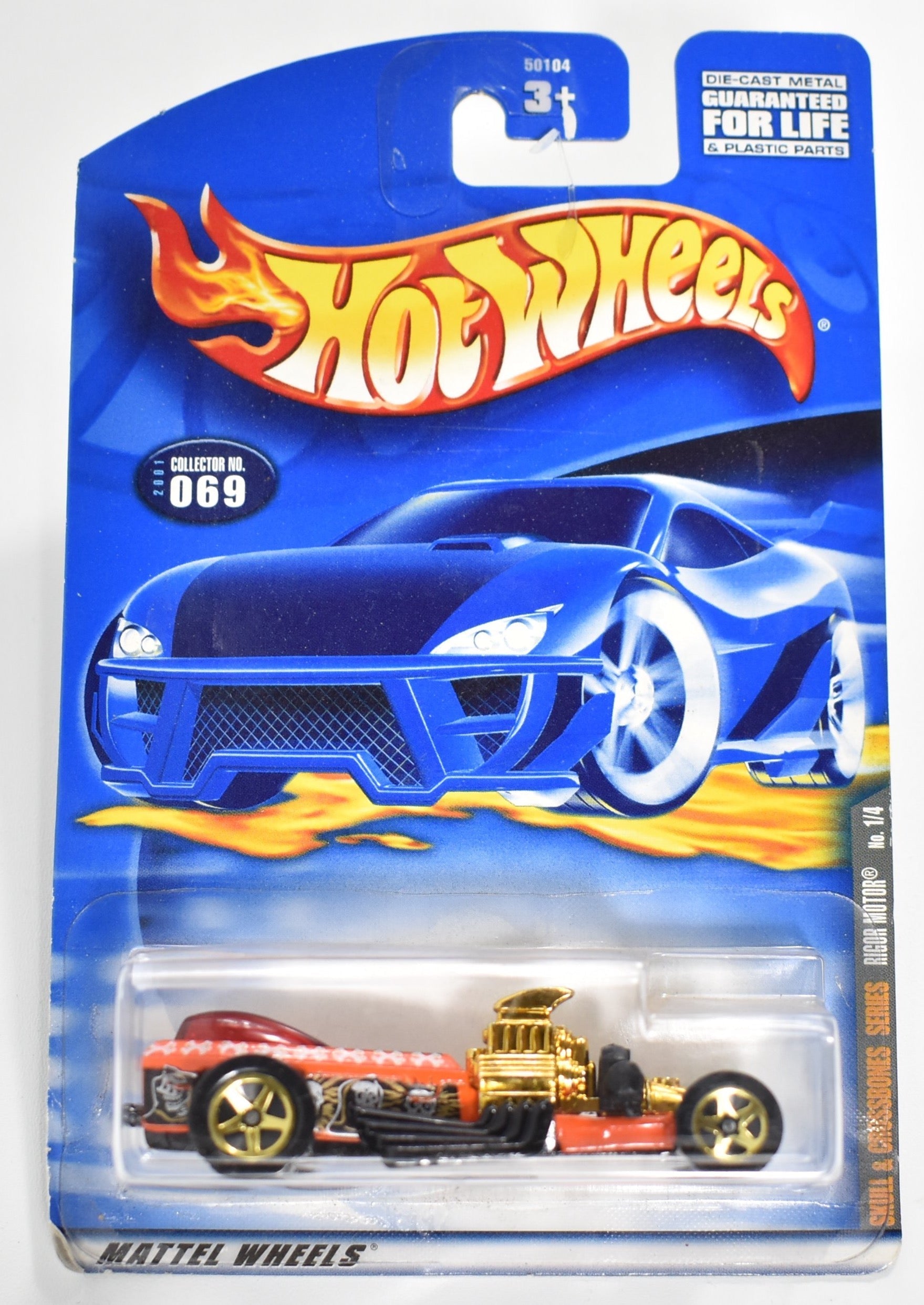Hot Wheels car 069 Skull and Cross bones Die Cast Car Mattel Hot Wheels Car