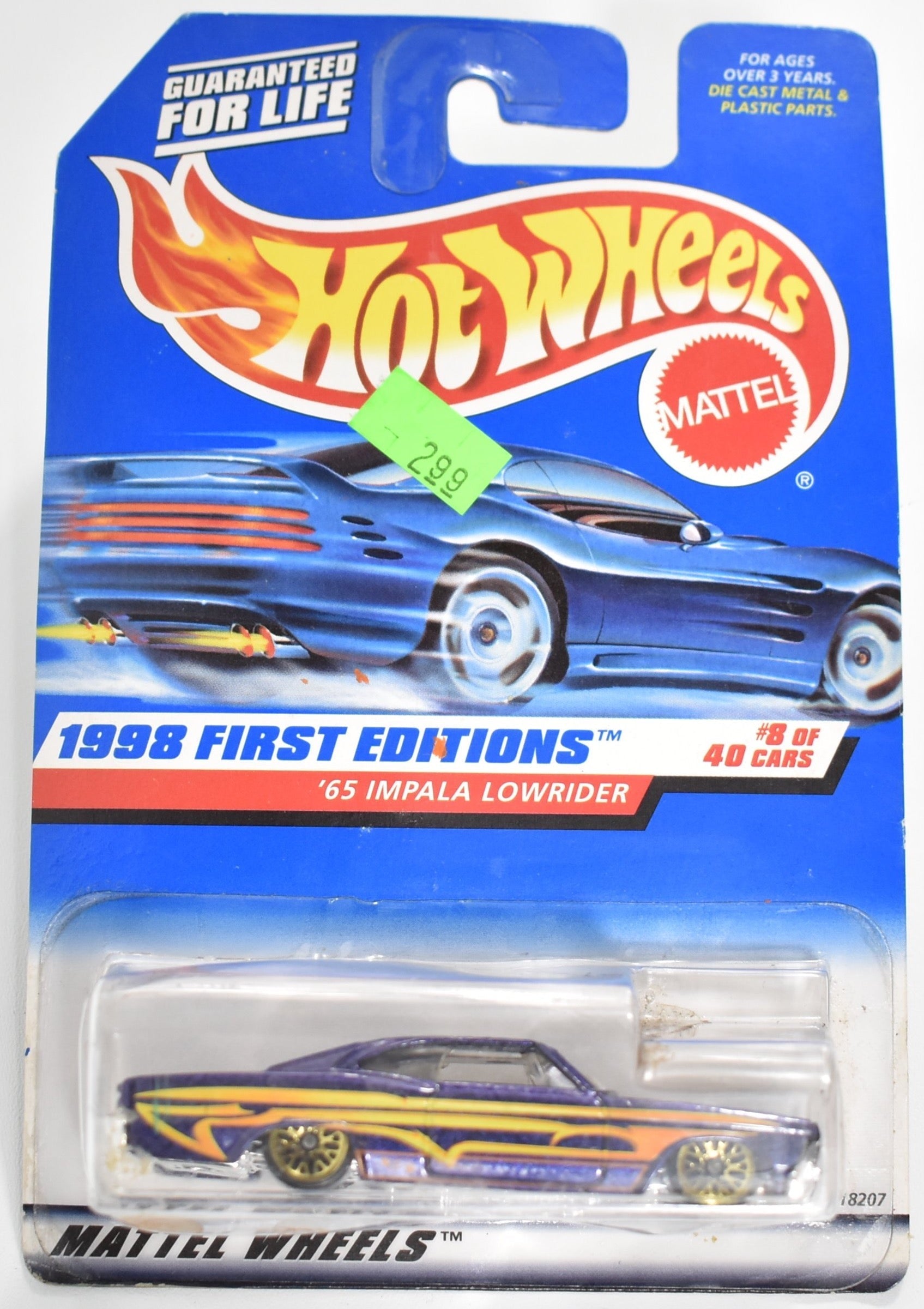 Hot Wheels diecast car 1998 First Editions 65 Impala Lowrider