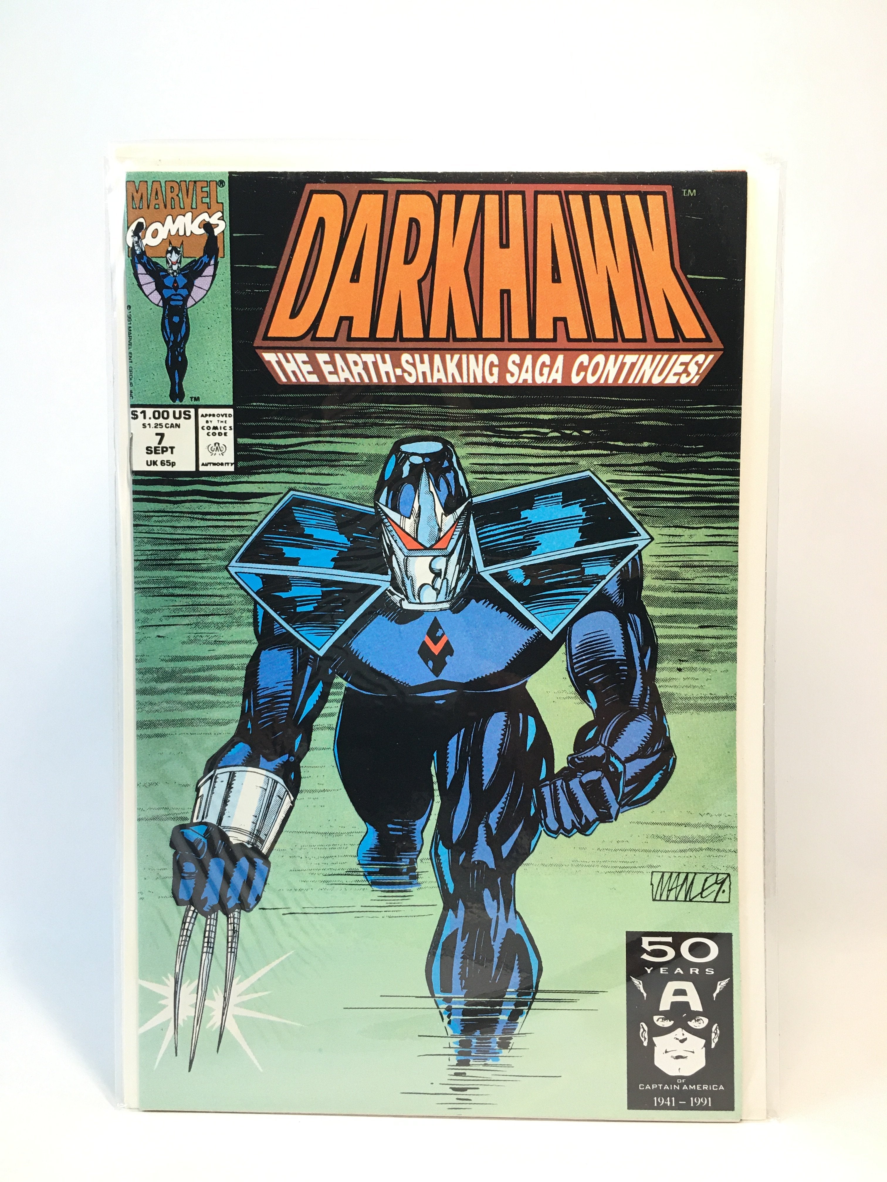 Dark hawk the earth shaking saga continues marvel comics issue 7 comic book