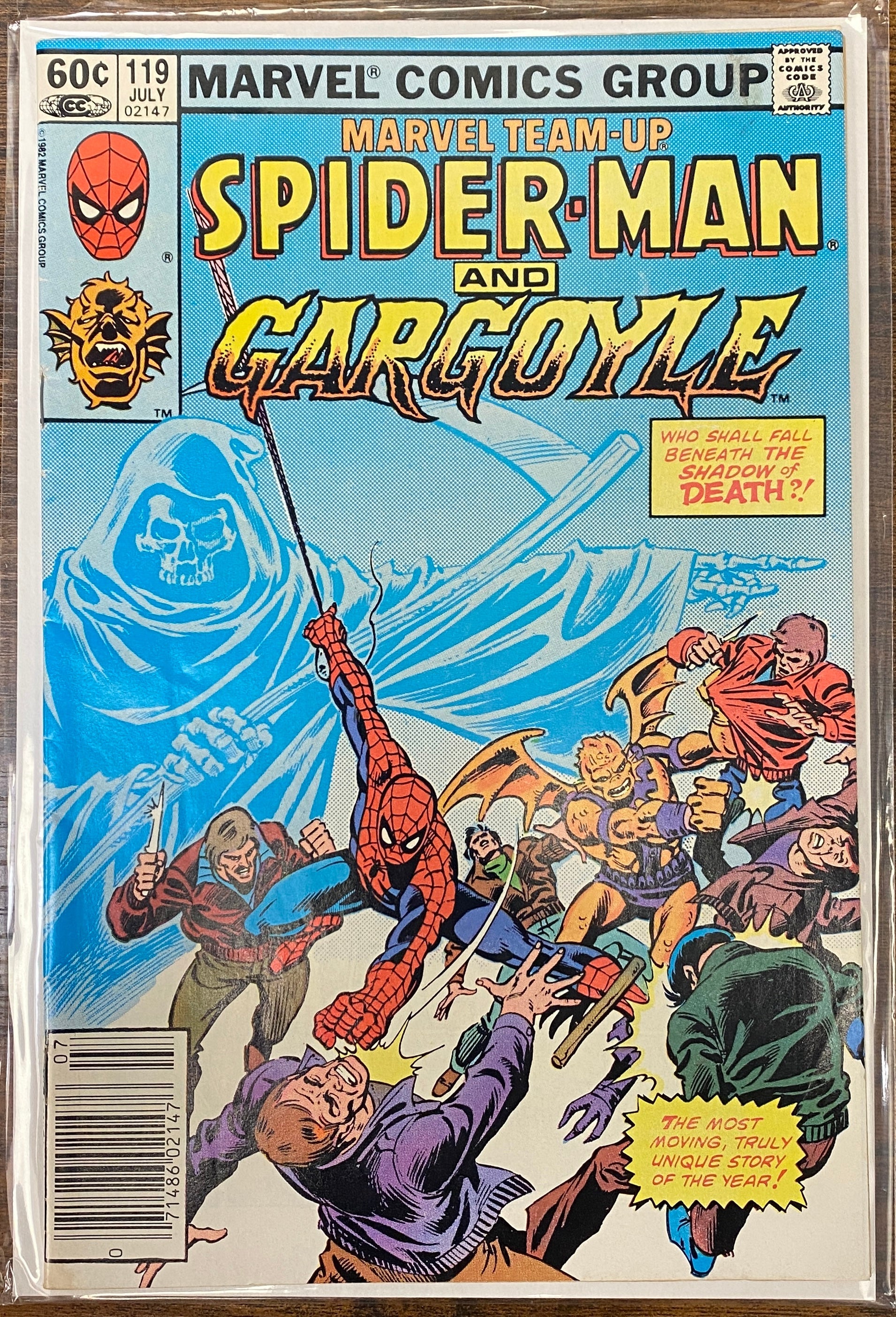Marvel Team Up Spider Man and Gargoyle Comic Book 119 July