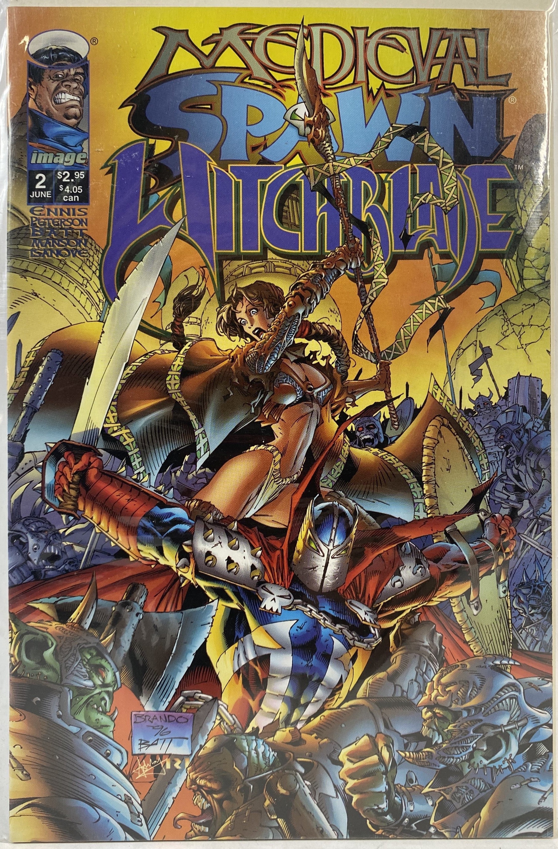 Medieval Spawn / Witchblade #3 June 1996 Image Comics Unread