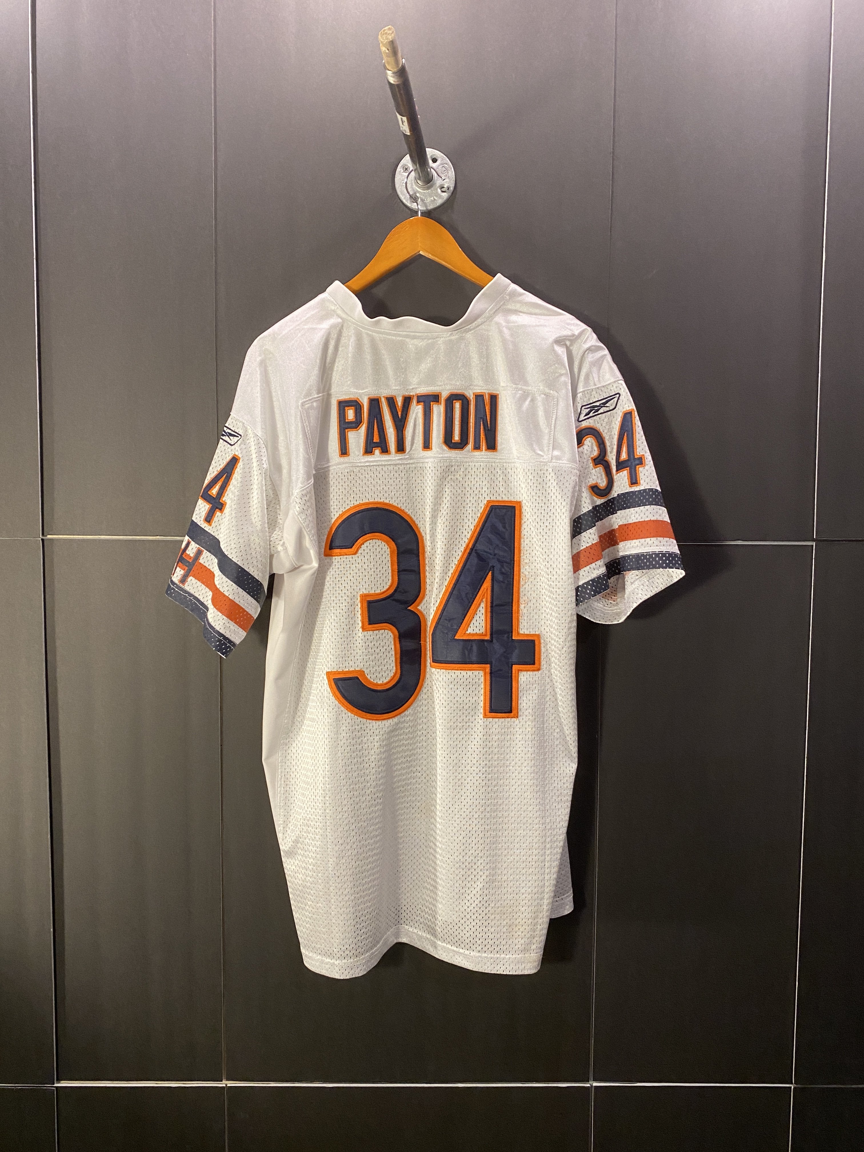 Walter Payton White Jersey Size 50