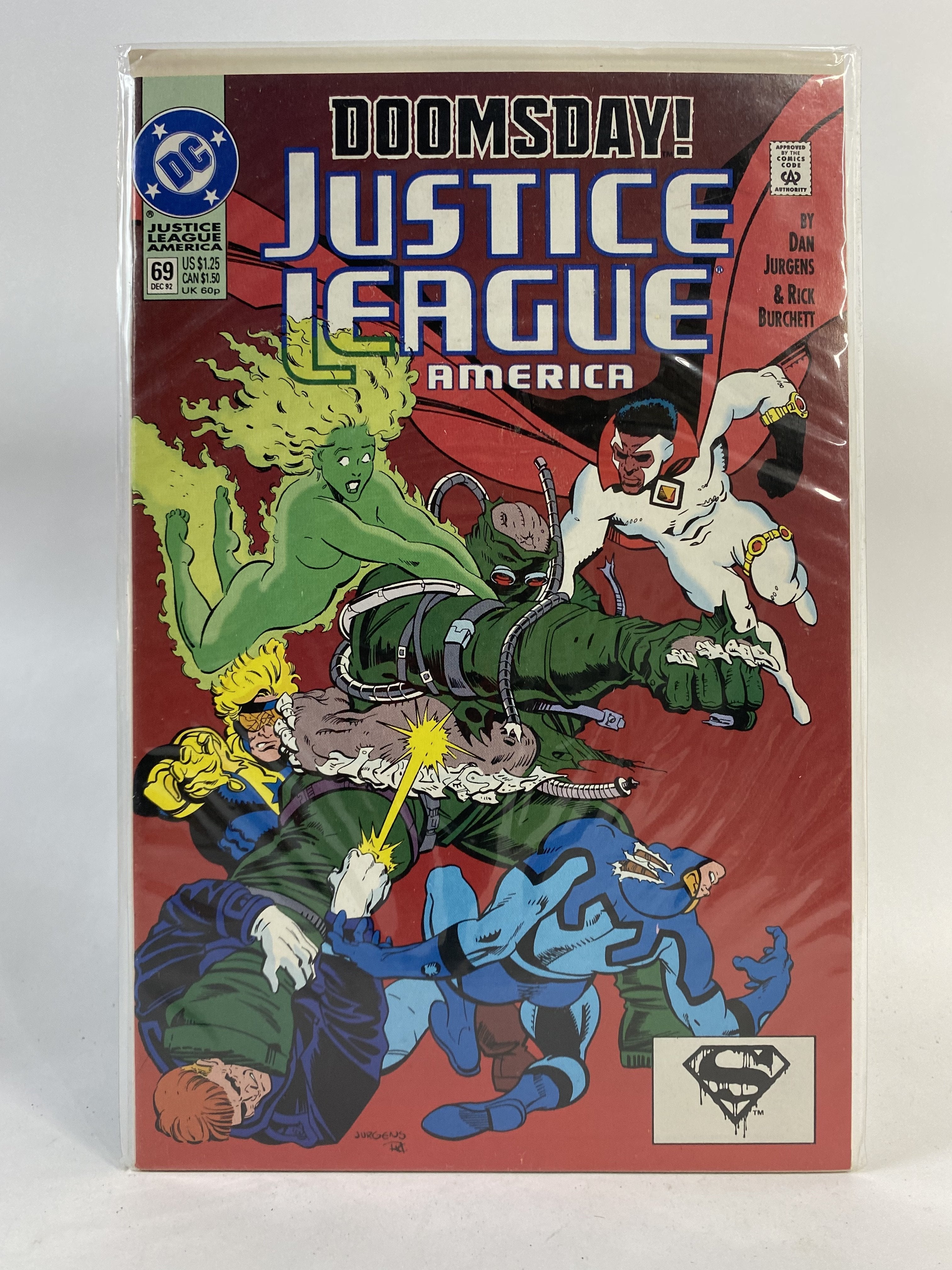 Justice League America Doomsday 69 Dec 1990 DC COMICS
