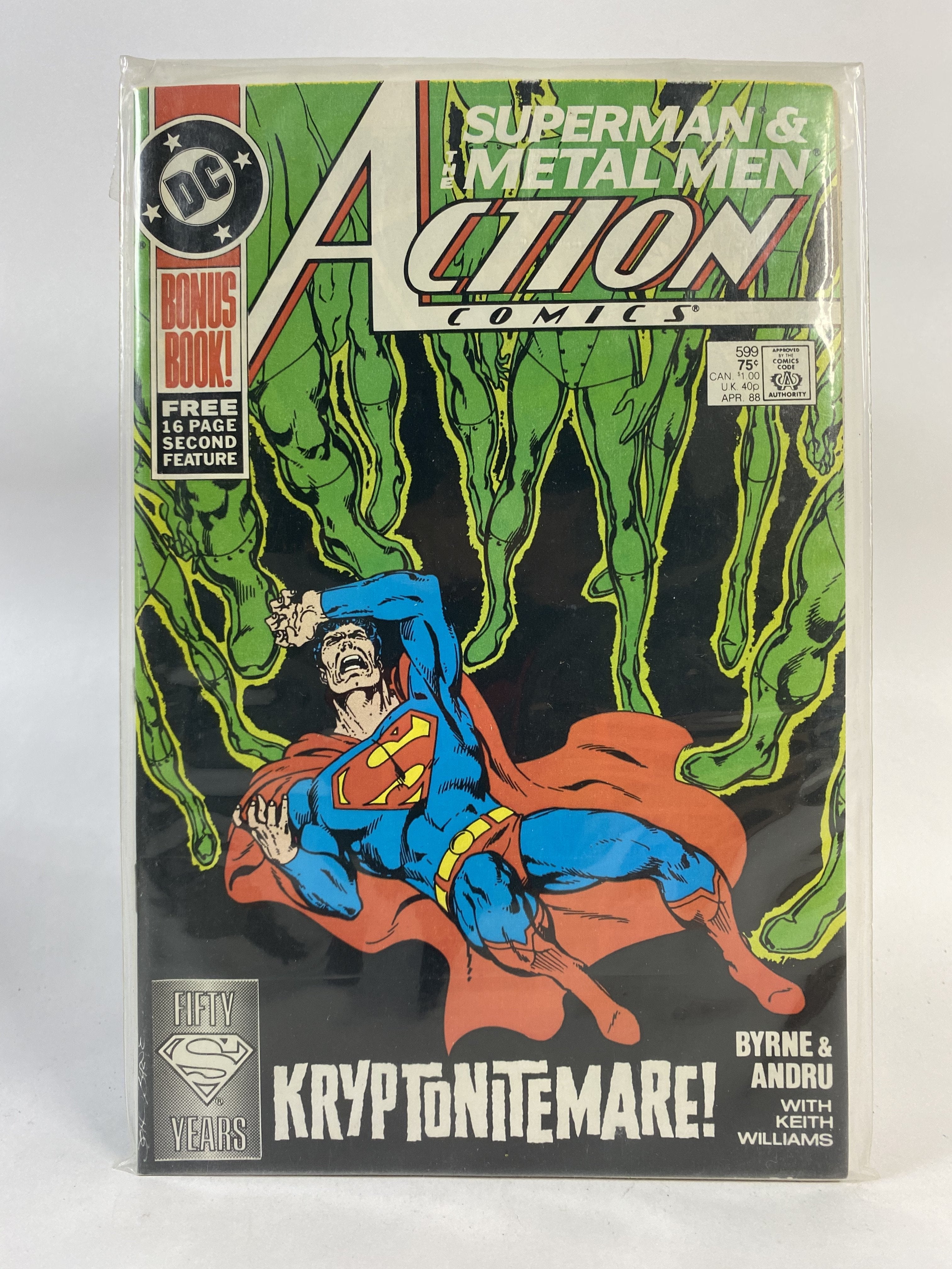 Superman and Metal man Action comics Kryptonitemare 599 Apr 1988 DC COMICS