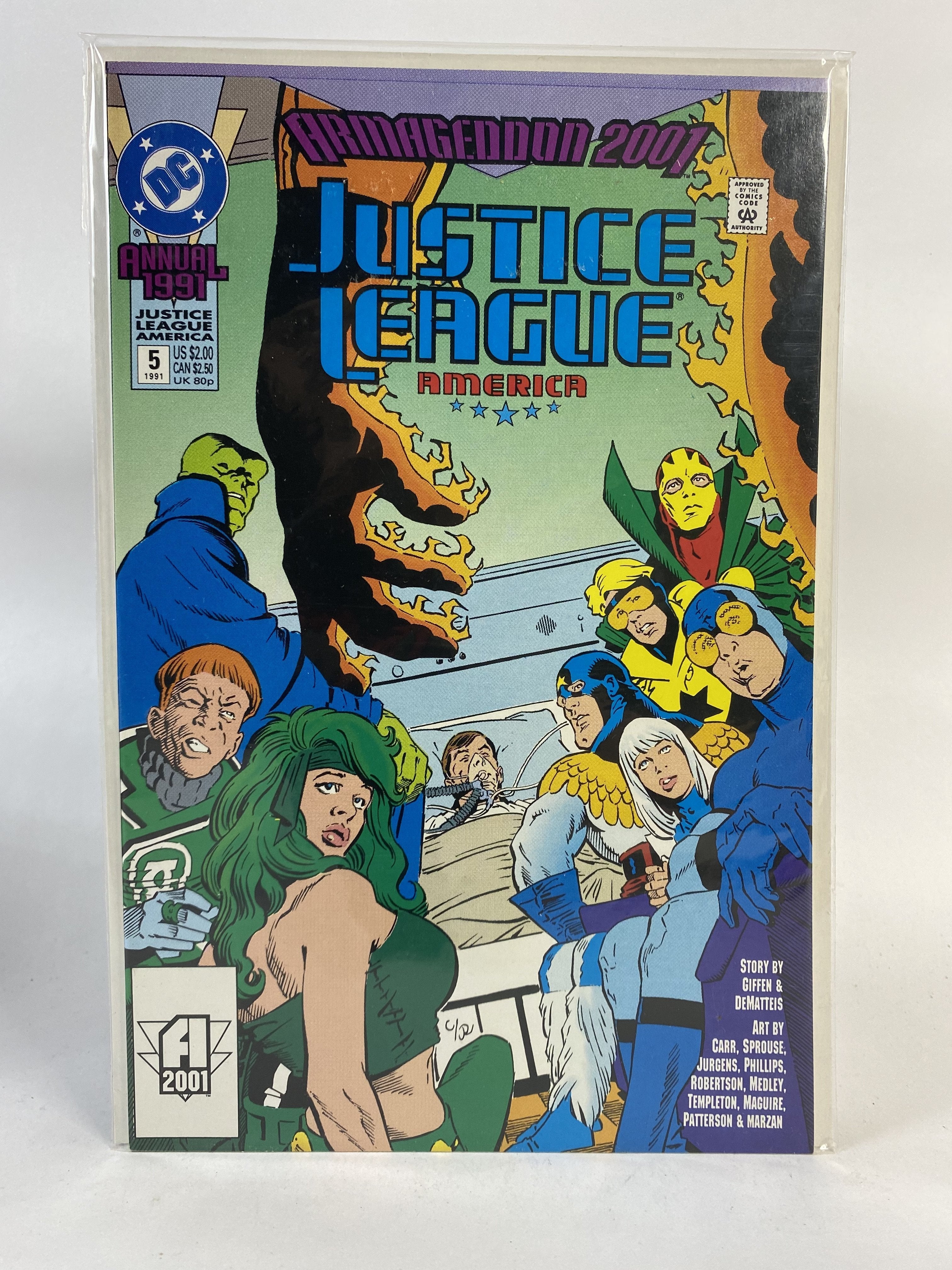 Justice League America 5 Annual 1991 DC COMICS