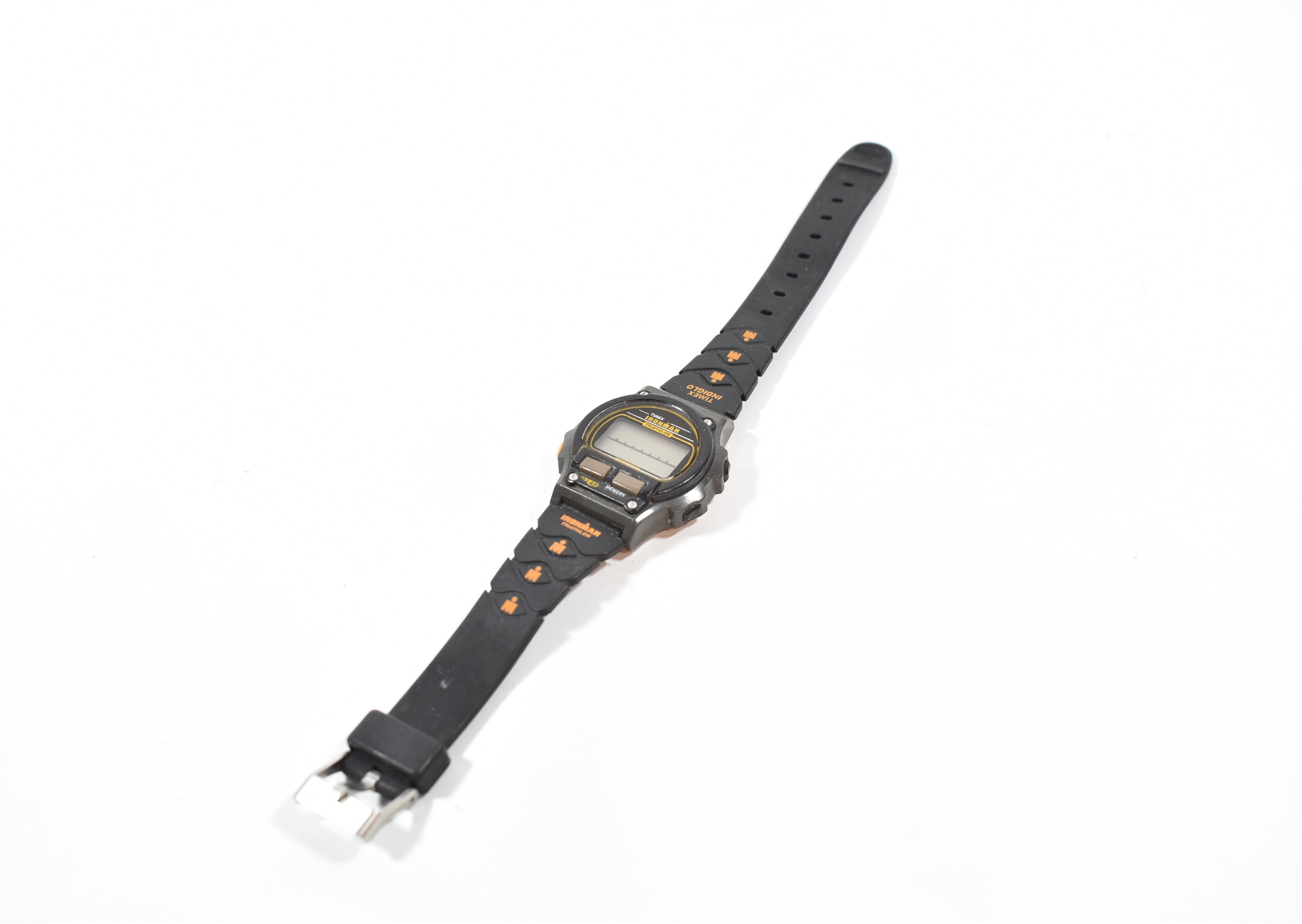 Timex Ironman Triathlon Mens Watch used Untested Black Sports watch