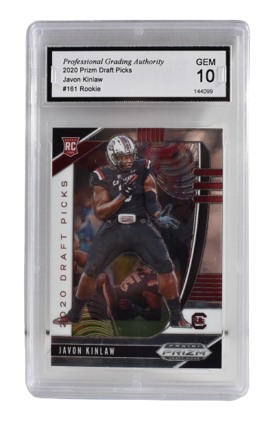 Javon Kinlaw #161 Rookie 2020 Prizm Draft Picks Gem 10
