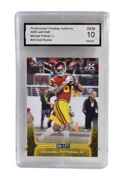 Michael Pittman Jr. #49 Gold Rookie 2020 Leaf Draft