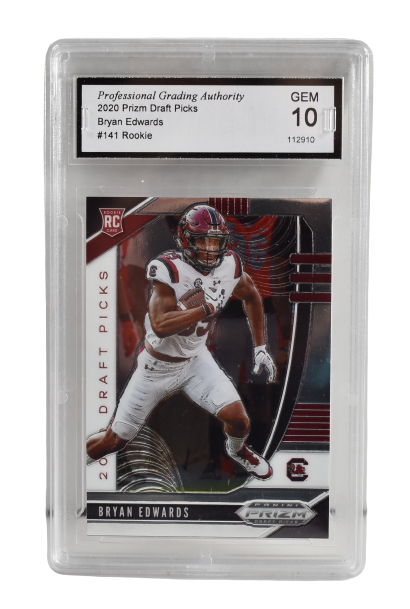 Bryan Edwards #141 Rookie 2020 Prizm Draft Picks Gem 10