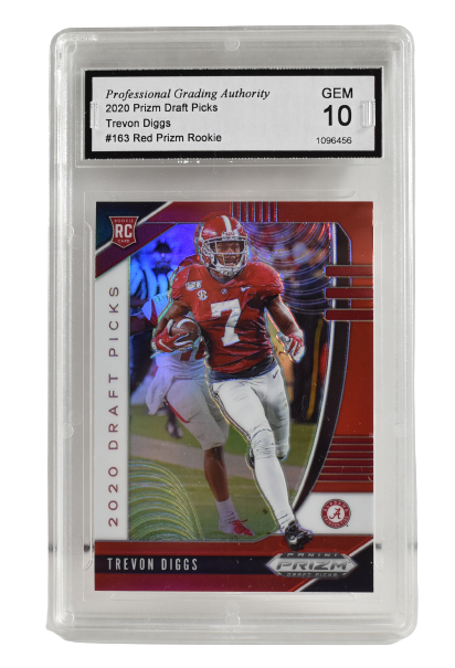 Trevon Diggs #163 Red Prizm Rookie Gem 10