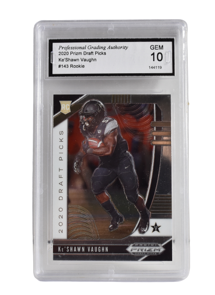 KeShawn Vaughn #143 Rookie Prizm Draft Picks Gem 10