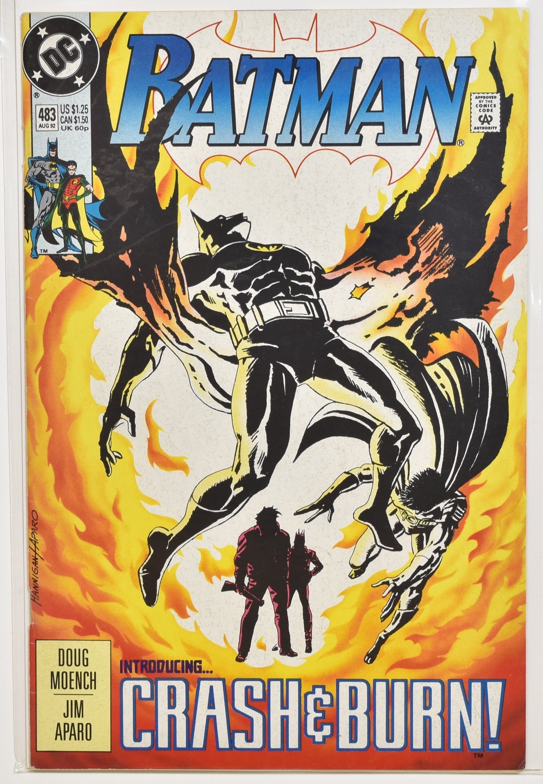 Batman 483 Comic Book Crash Burn DC Comics