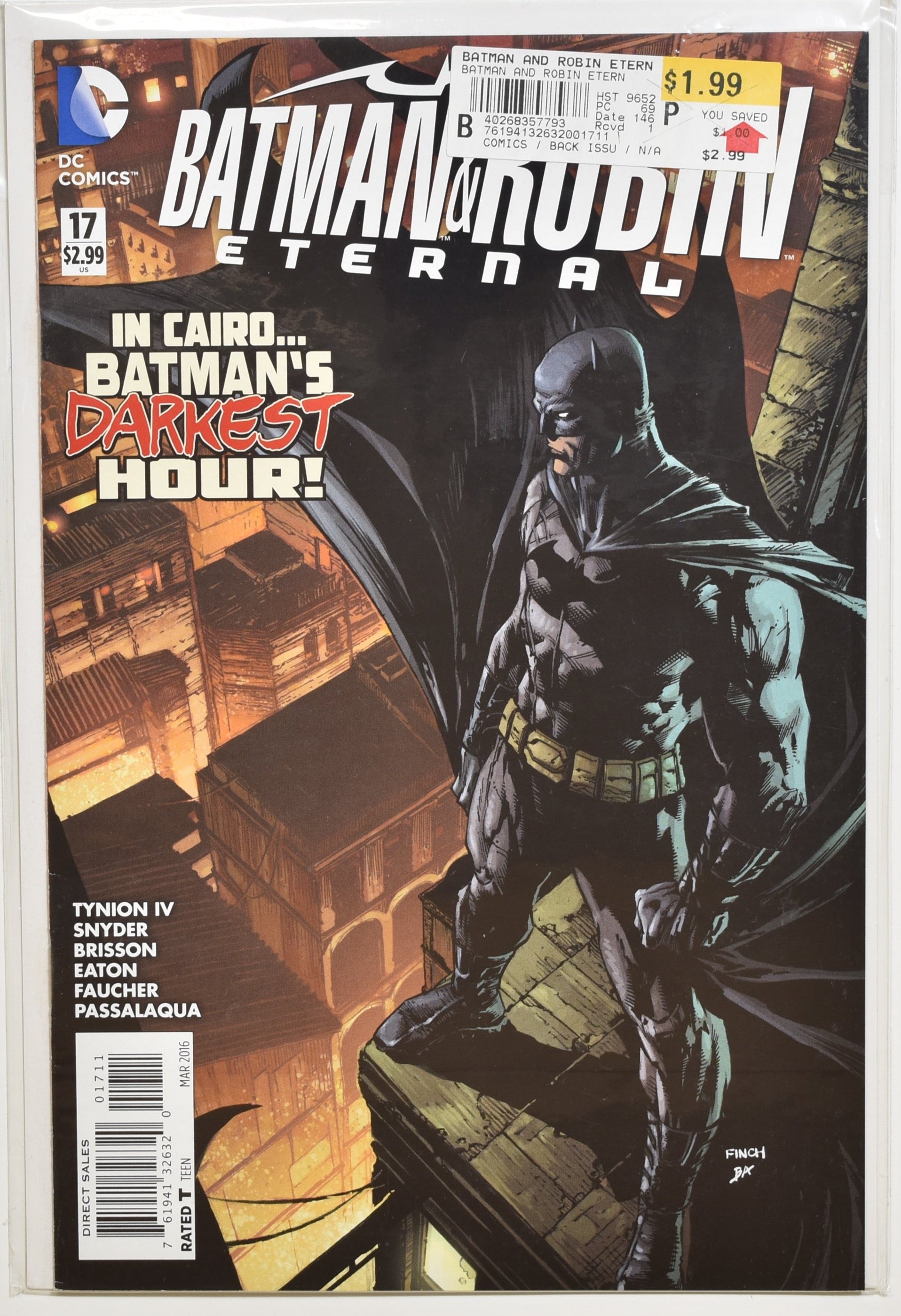 Batman And Robin Eternal 17 Dc Comics Darkest Hour