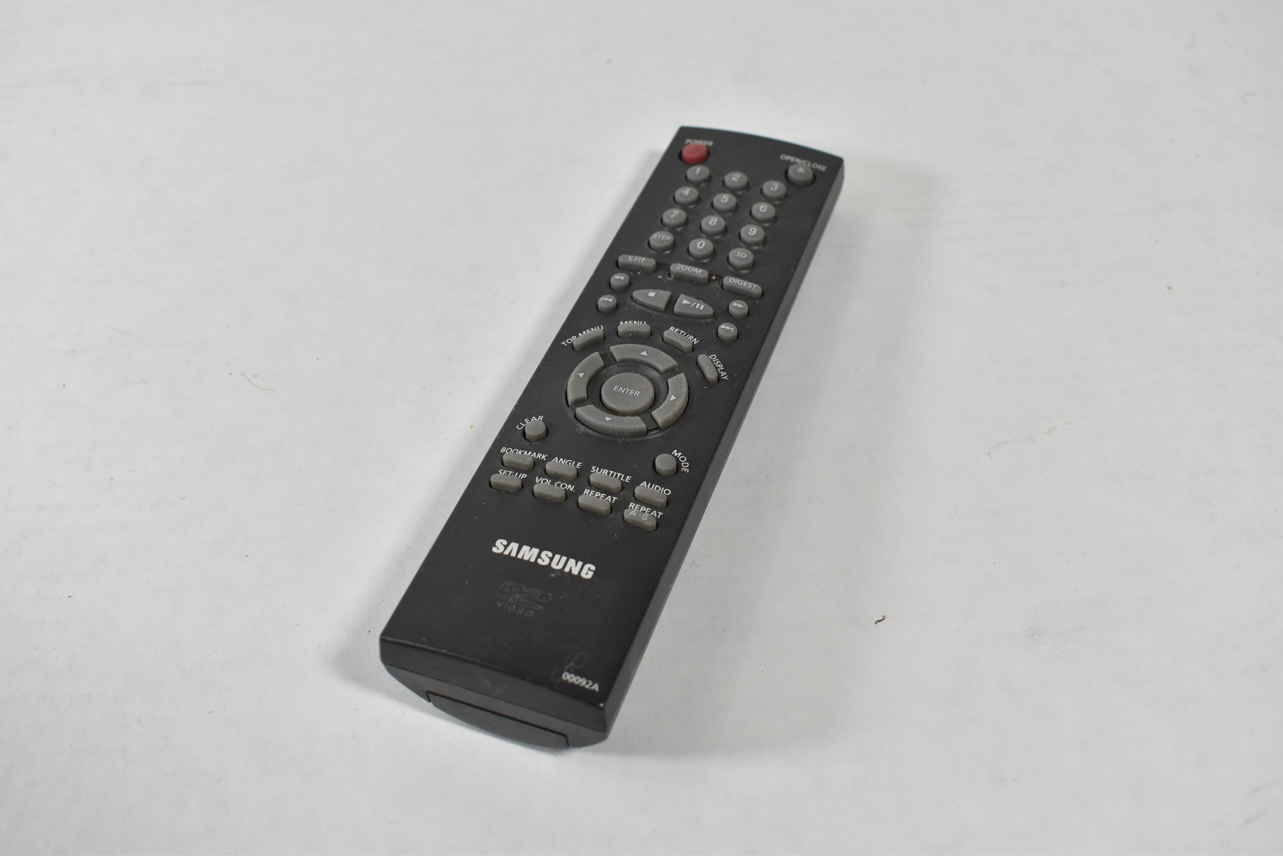 Samsung DVD Video Remote Control Black 00092A