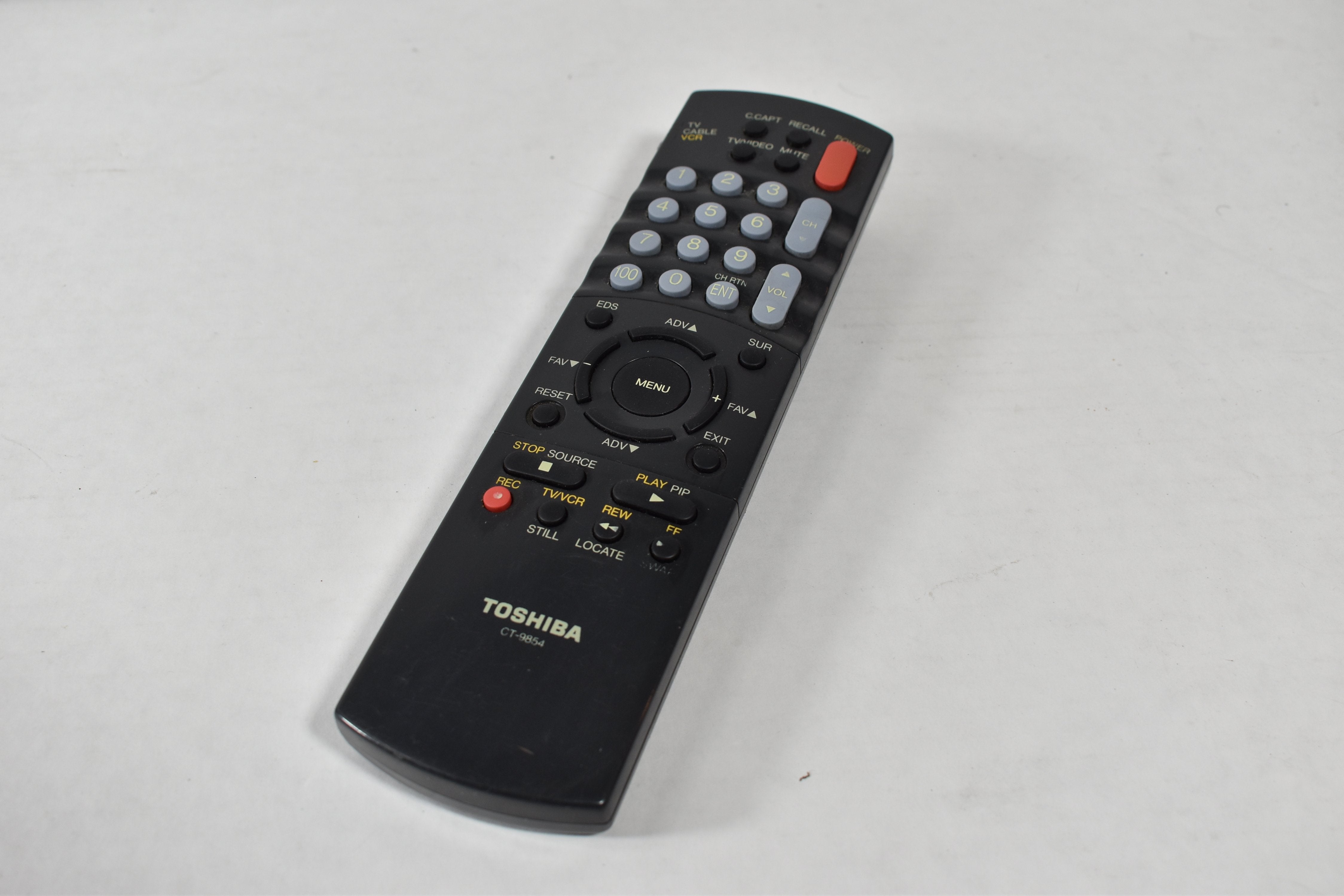 Toshiba TV - VCR Remote Control CT - 9854 Black