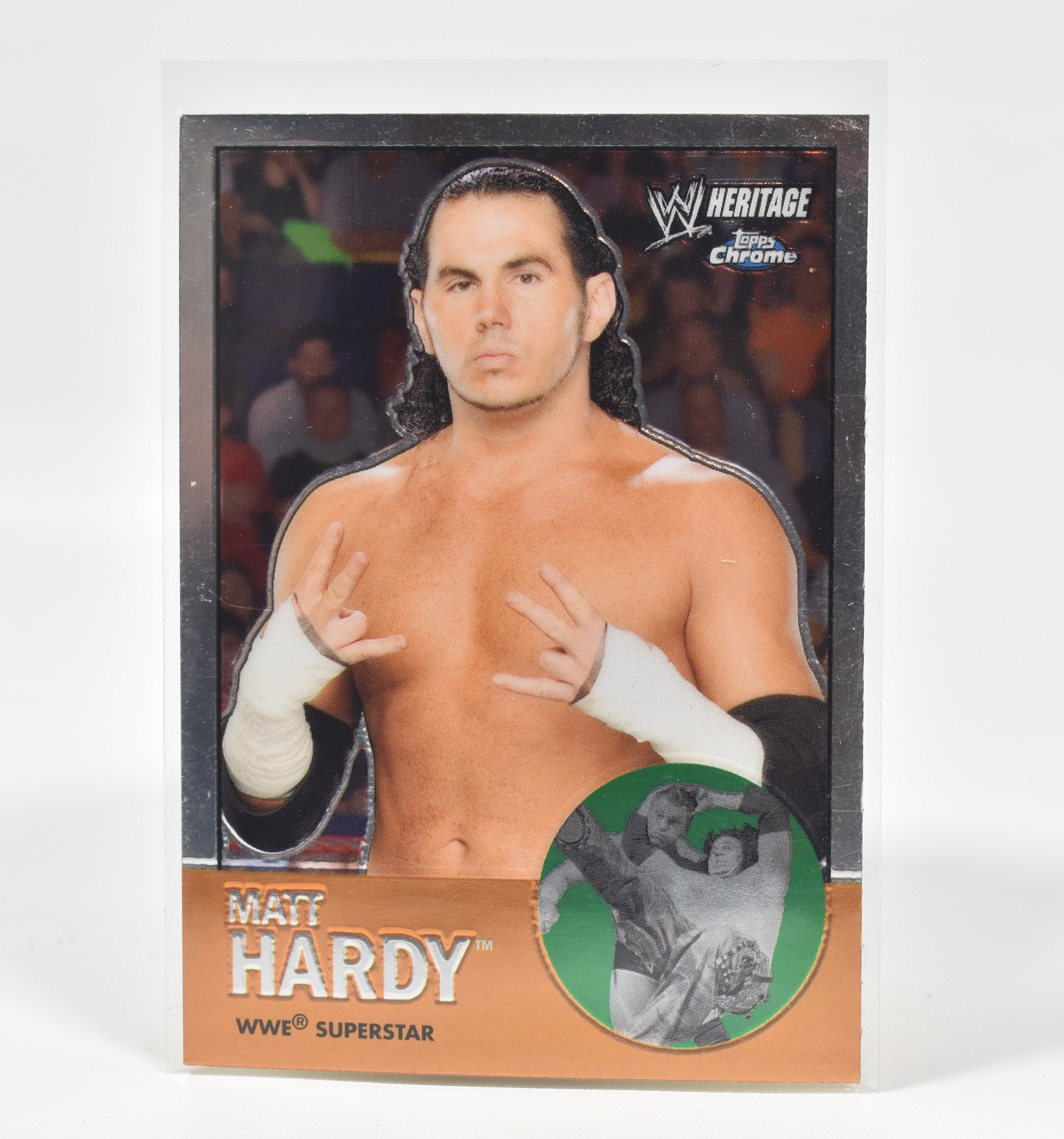 Matt Hardy Topps Chrome Wrestling card 2007 Superstar Card Heritage 36