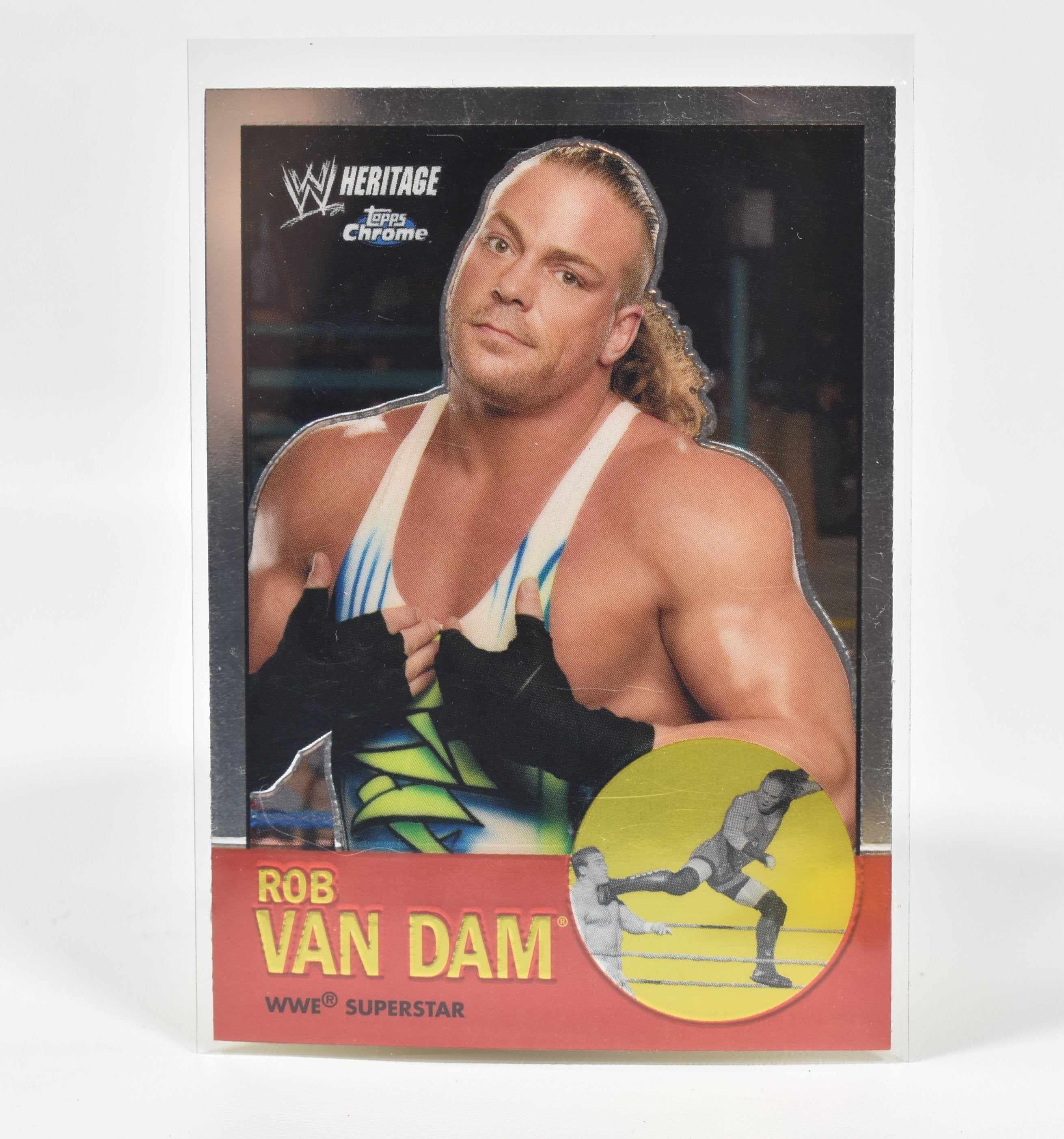 Rob Van Dam Topps Chrome Wrestling card 2007 Superstar Card Heritage 25