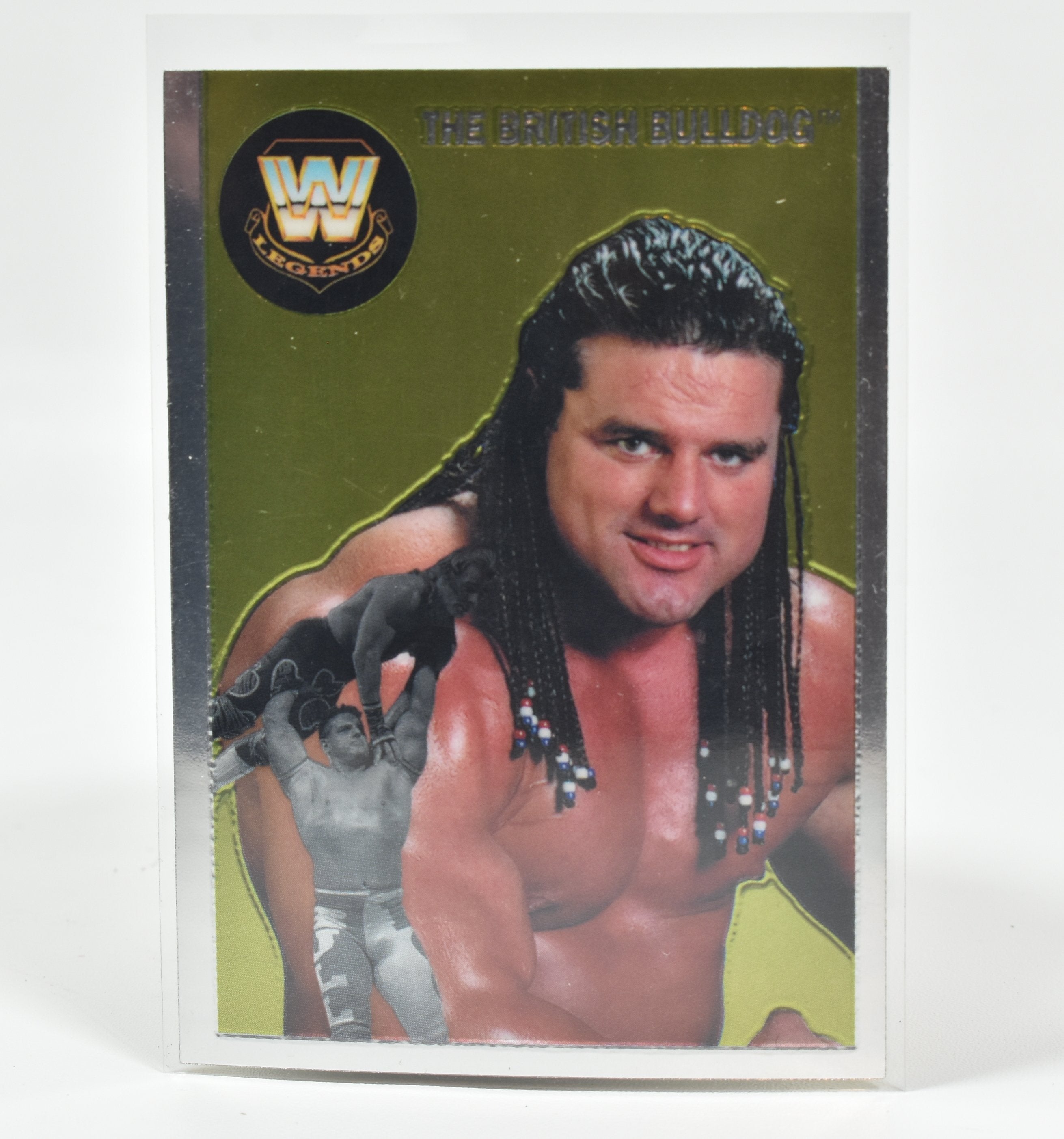 The British bulldog 79 Topps Chrome Wrestling card 2007 Superstar Card Heritage