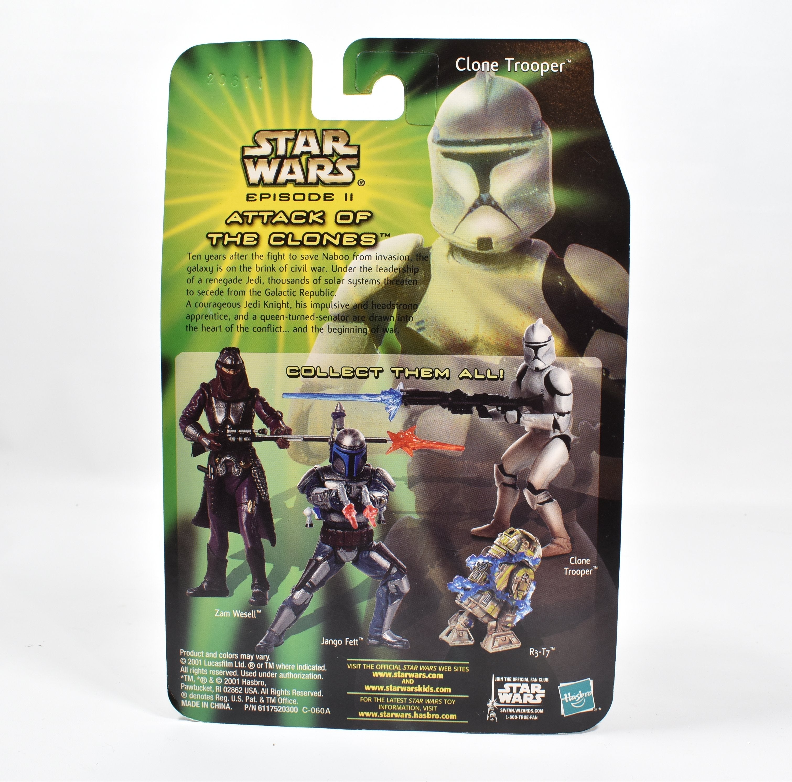 Star Wars Clone Trooper Sneak Preview Attack of the clones Action figure NEW