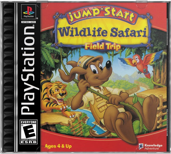 JumpStart Wildlife Safari - Field Trip PS1 Sony Playstation 1 Used Video Game