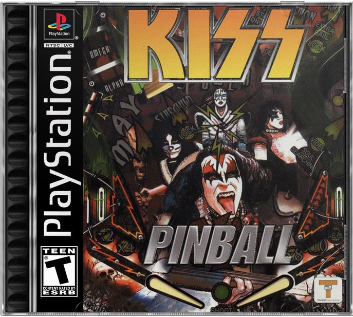 KISS Pinball PS1 Sony Playstation 1 Used Video Game