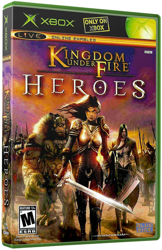 Kingdom Under Fire - Heroes Used Microsoft XBOX Original Video Game