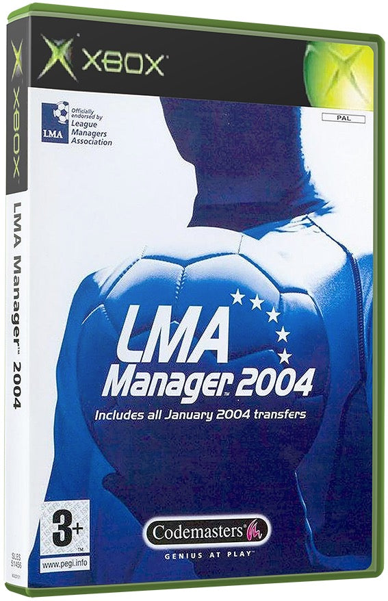 LMA Manager 2004 Used Microsoft XBOX Original Video Game