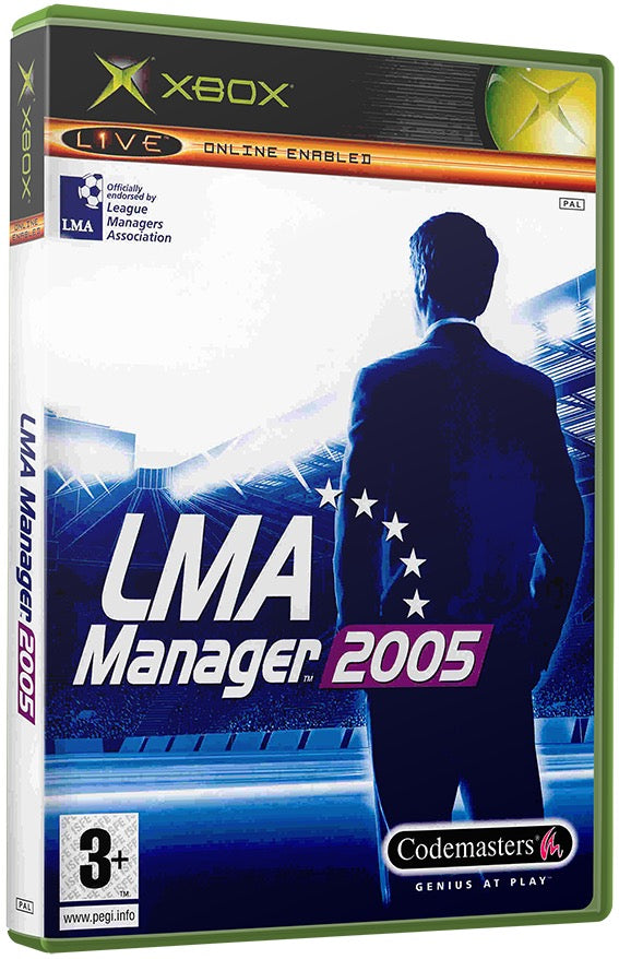 LMA Manager 2005 Used Microsoft XBOX Original Video Game