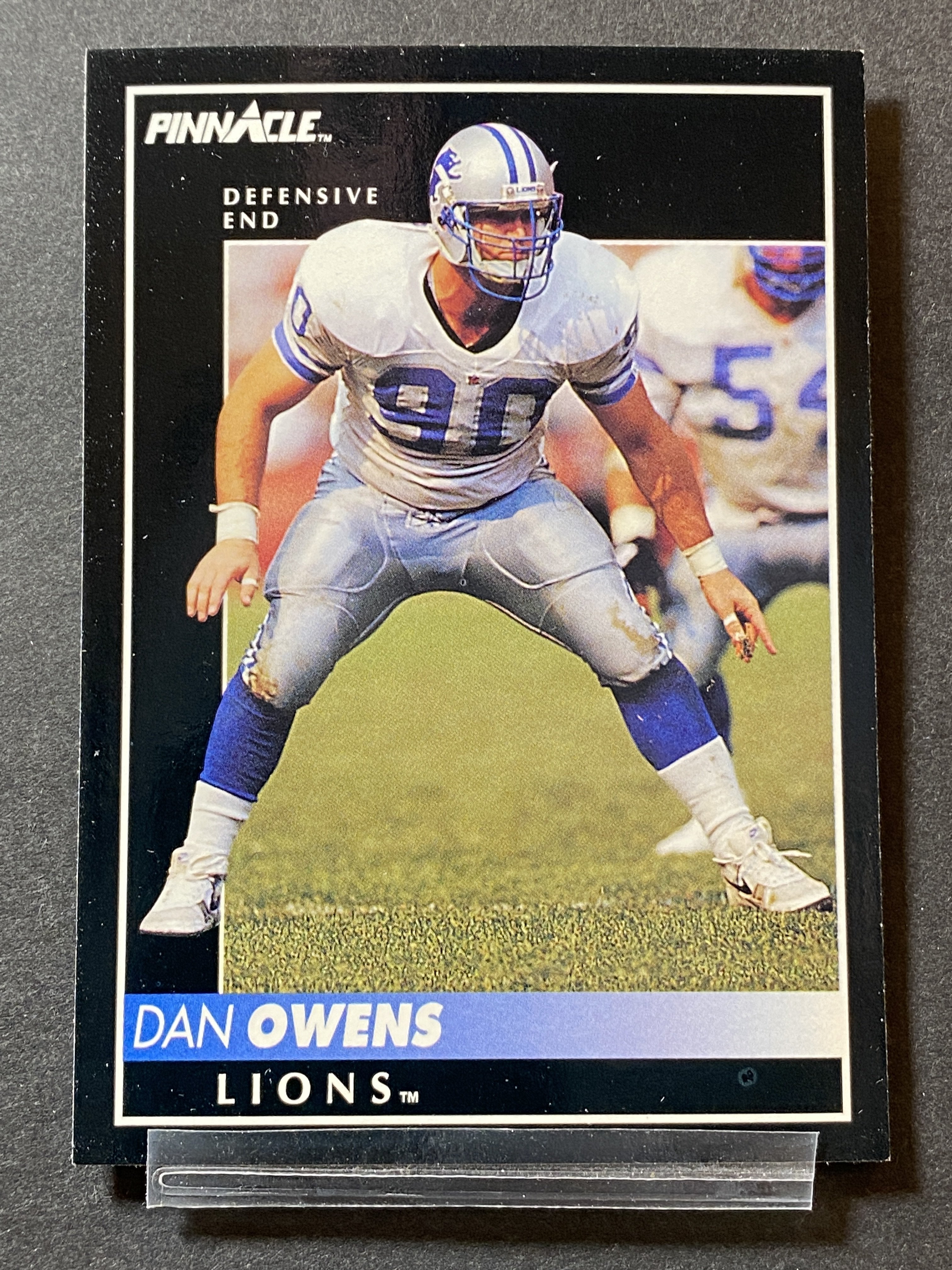 Dan Owens 101 1992 Pinnacle Football Card Detroit Lions