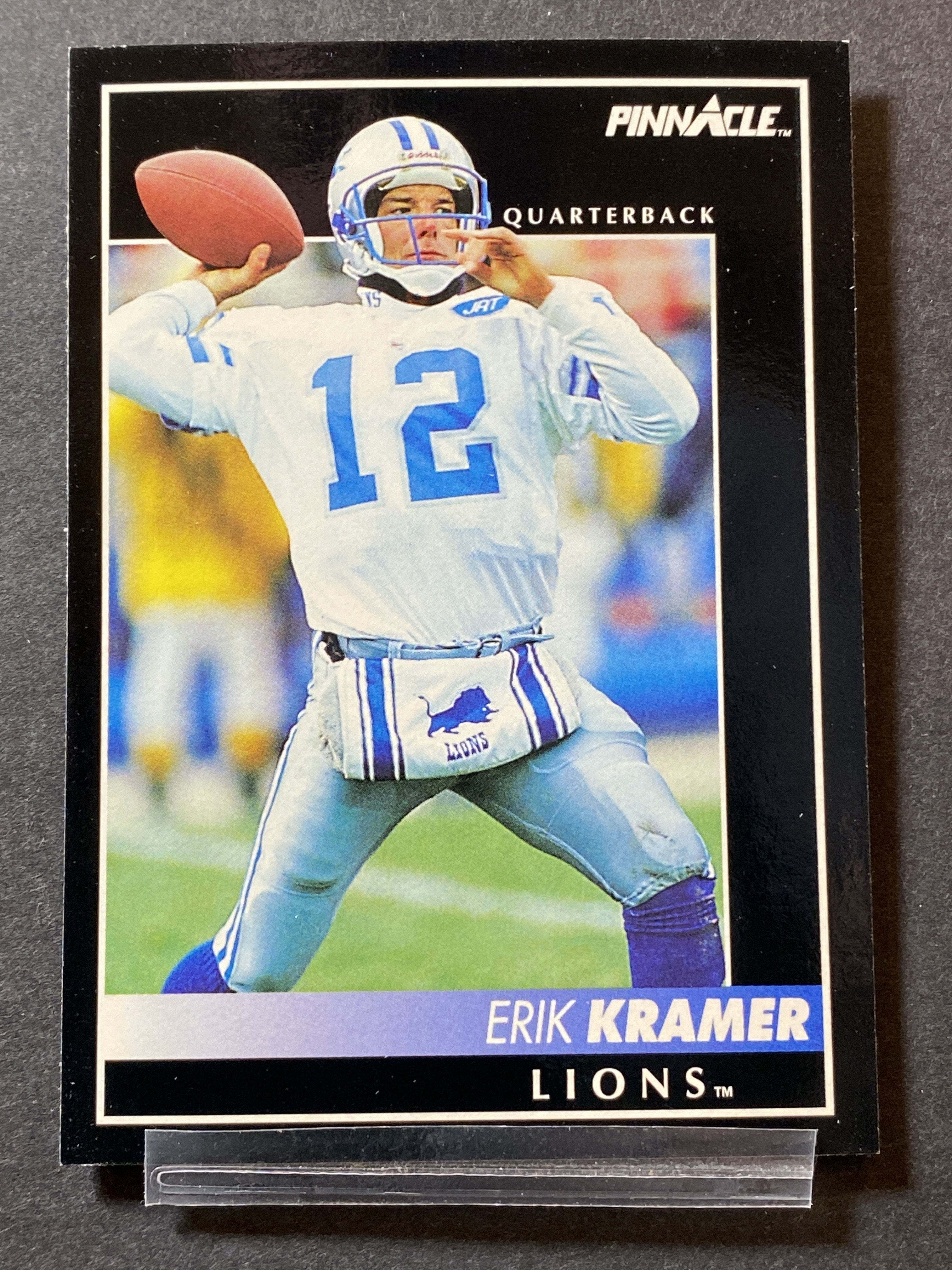 Erik Kramer 238 1992 Pinnacle Football Card Detroit Lions