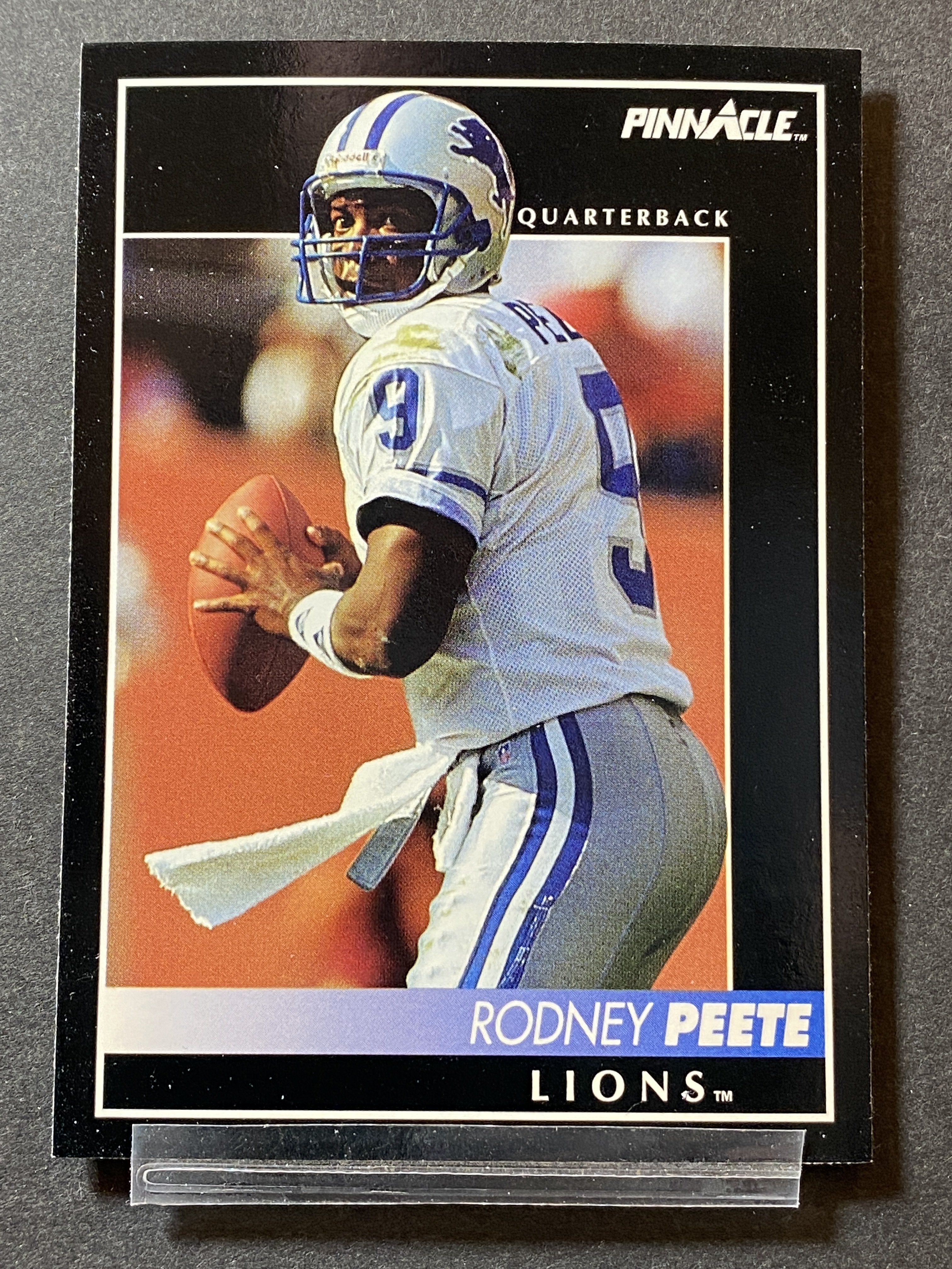 Rodney Peete 2011992 Pinnacle Football Card Detroit Lions