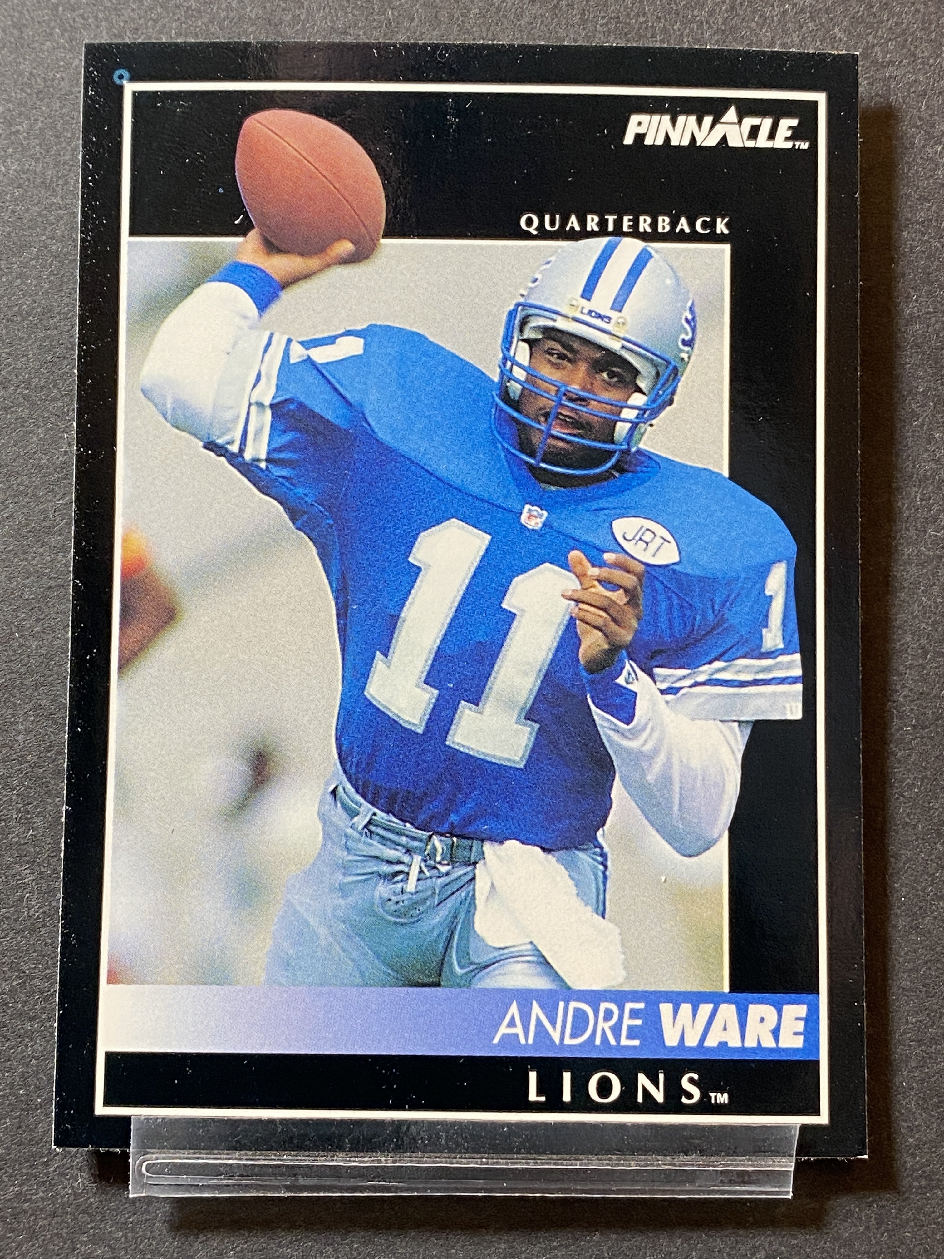 Andre Ware 8 1992 Pinnacle Football Card Detroit Lions