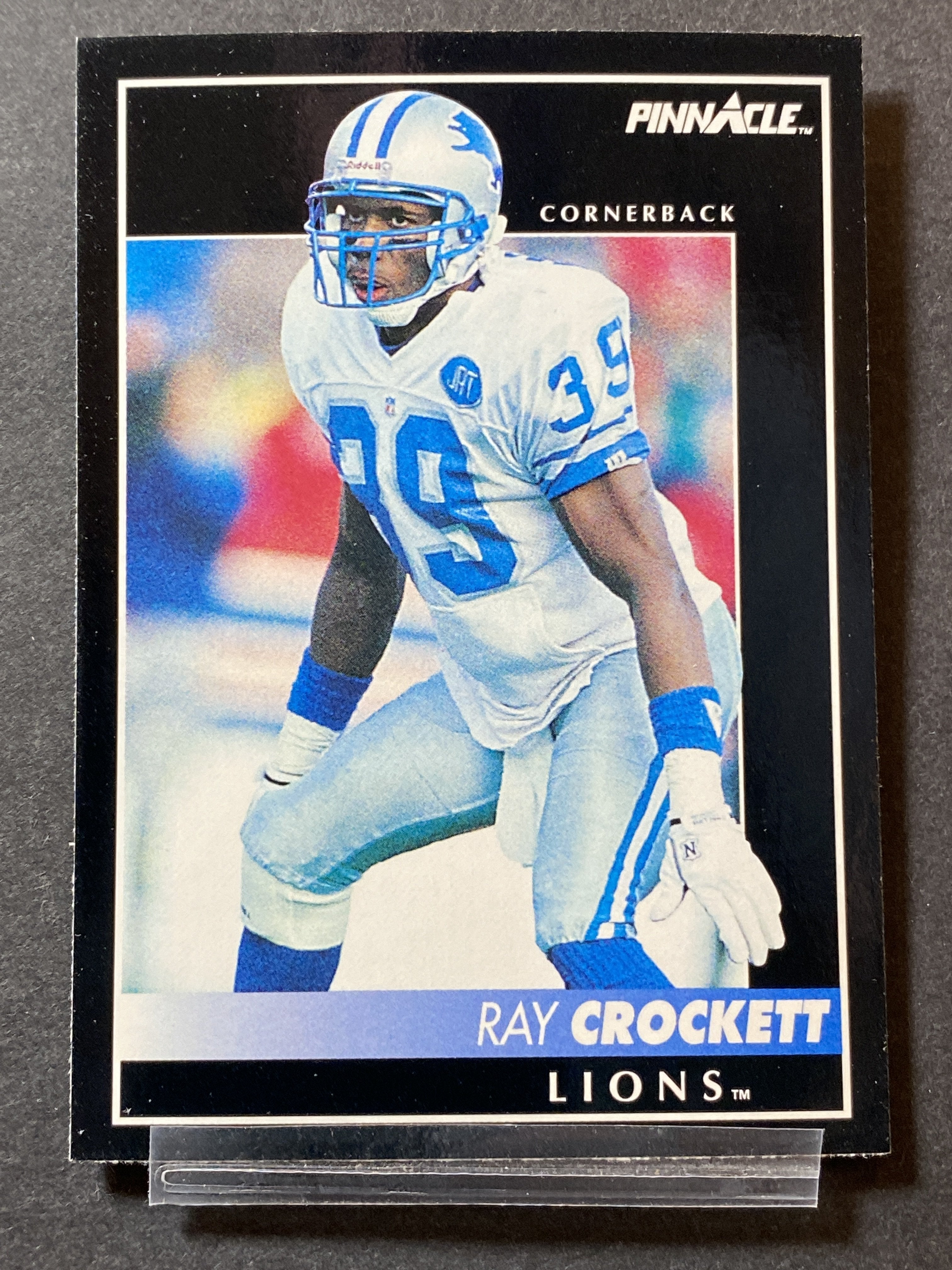 Ray Crockett 13 1992 Pinnacle Football Card Detroit Lions