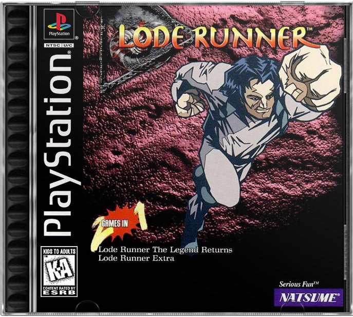 Lode Runner PS1 Sony Playstation 1 Used Video Game