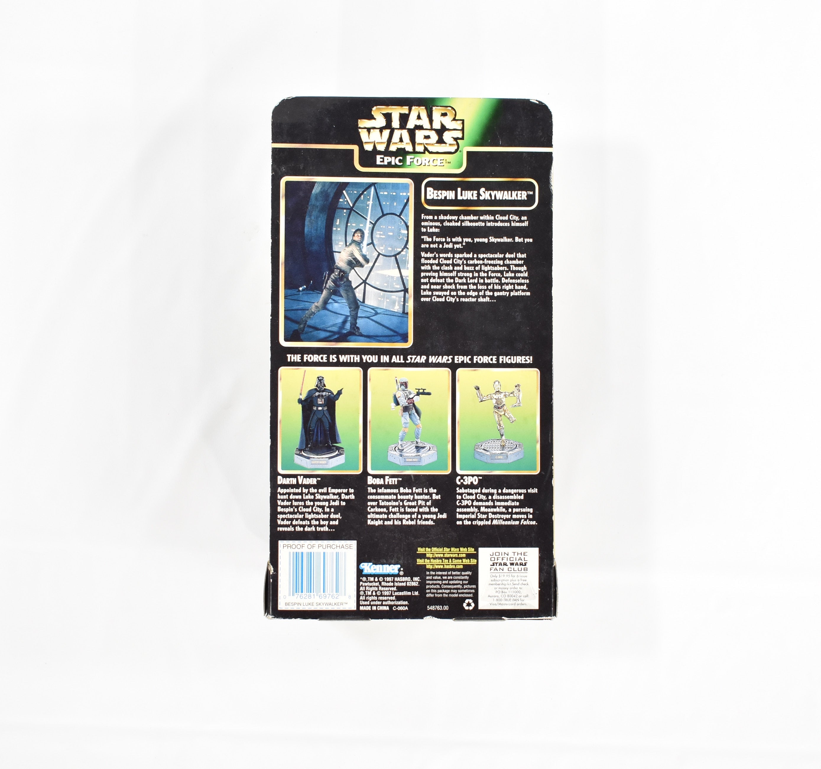 Star Wars Epic Force Rotate Figure 360 Luke Skywalker Bespin