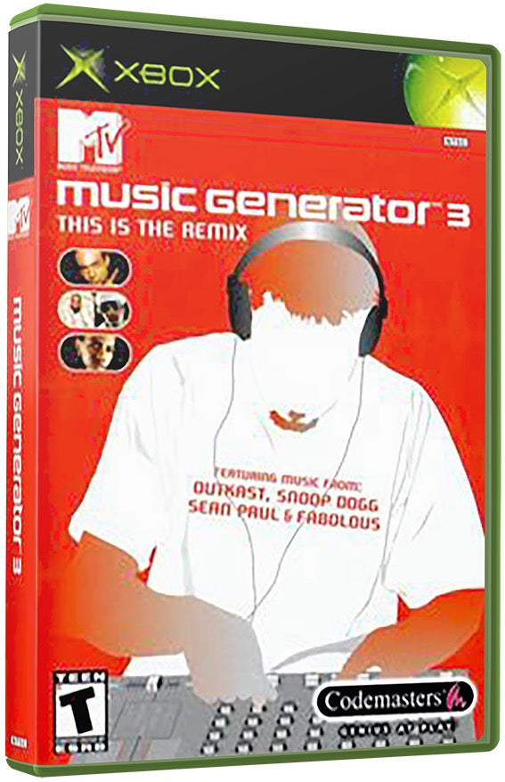 MTV Music Generator 3 Used Microsoft XBOX Original Video Game