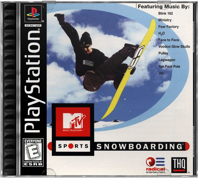 MTV Sports - Snowboarding PS1 Sony Playstation 1 Used Video Game